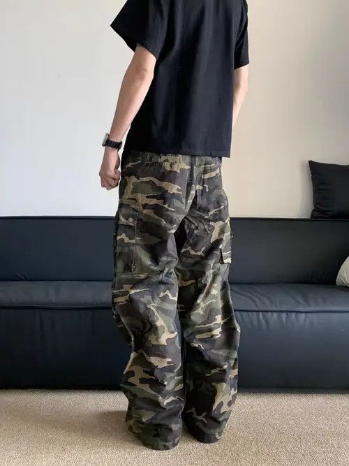 Japanese Brand Street baggy workwear camouflage casual pants Size US 34 / EU 50 - 2 Thumbnail