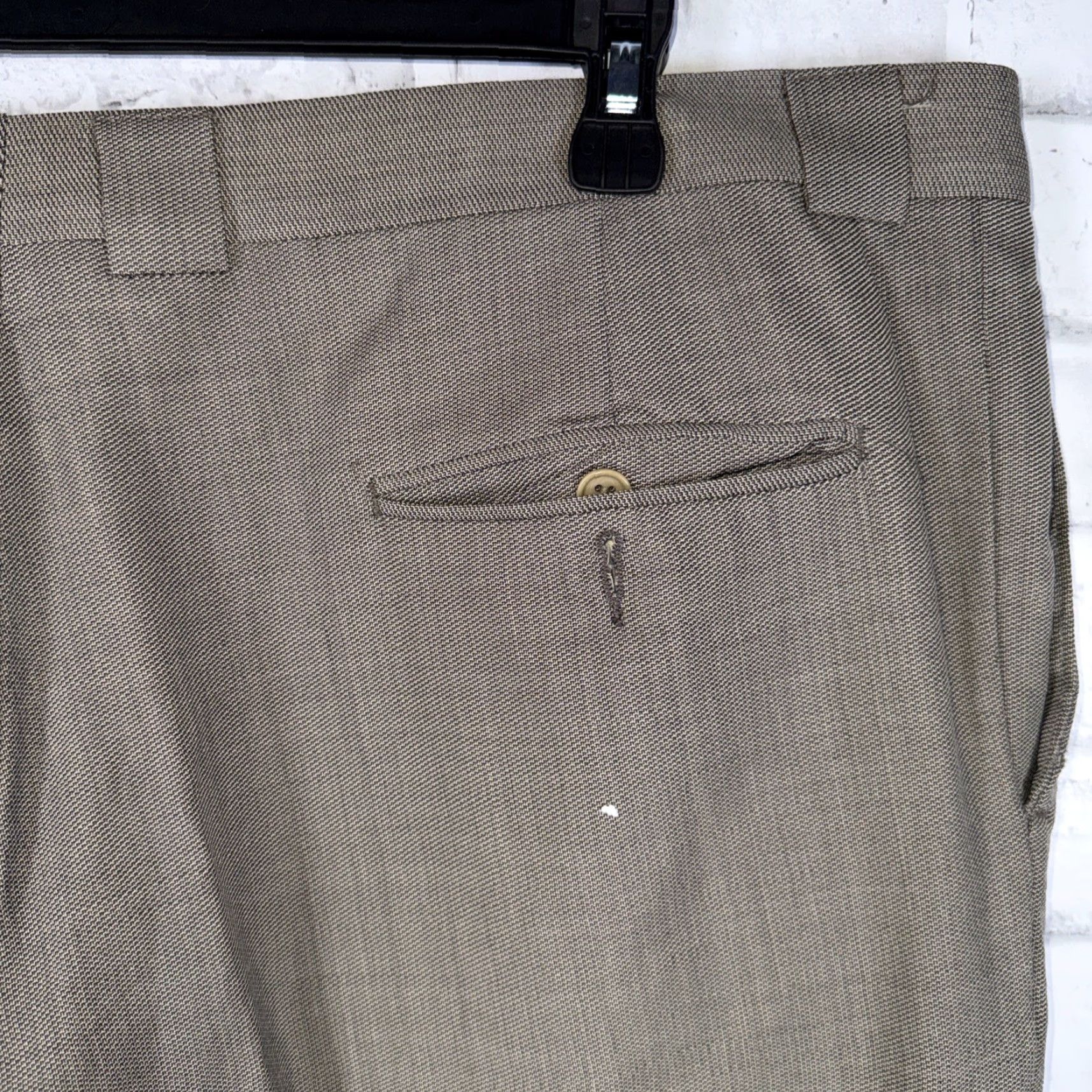 Vintage Mani Dress Pants Mens Size 40 Inseam 27 Brown Pants 40 Mens Mani Dress Pants Brown 40x27.5 Size US 40 / EU 56 - 3 Thumbnail