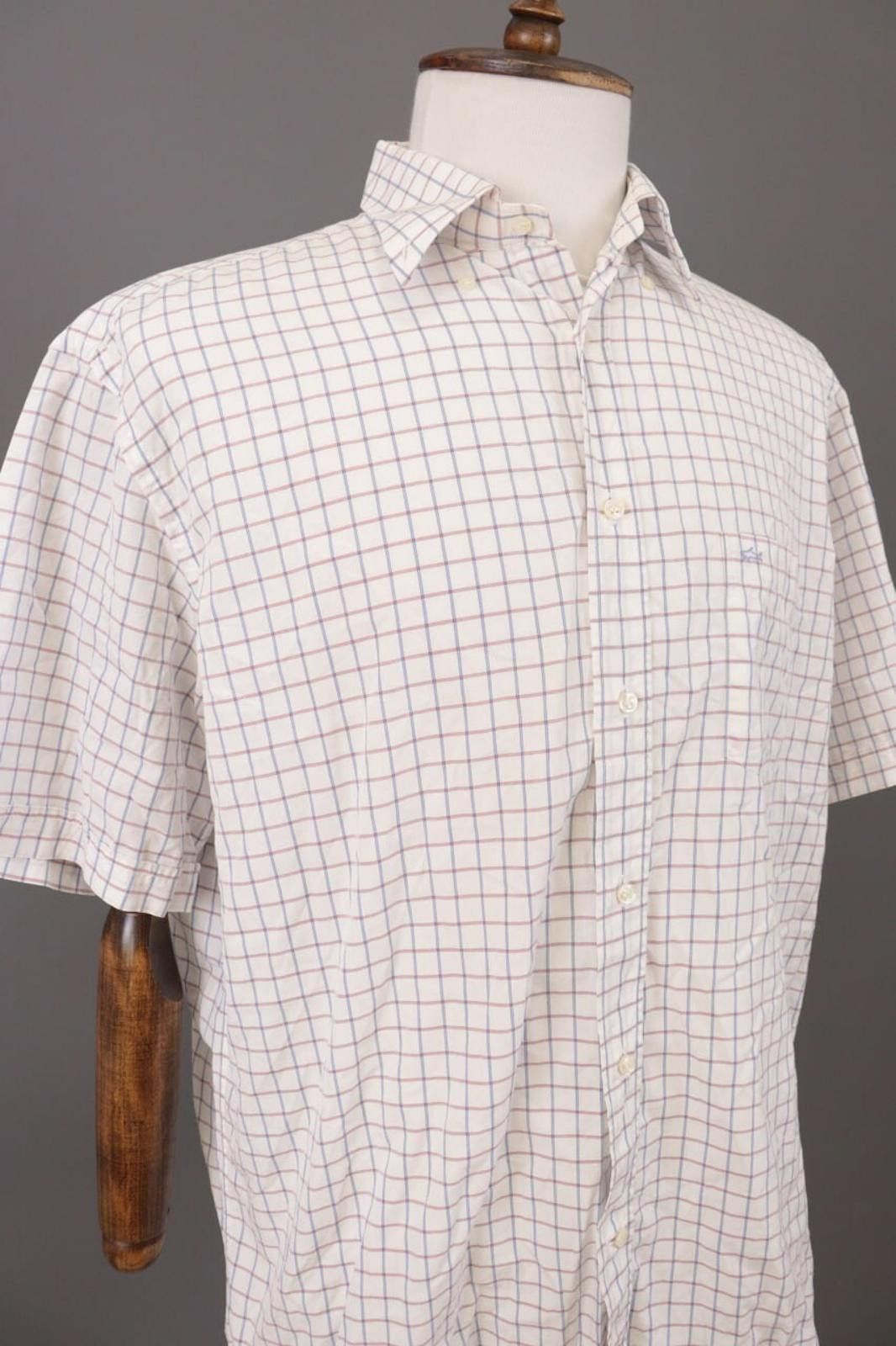 Paul & Shark Paul & Shark Yachting White Check Button Up Shirt Size 43 Size US M / EU 48-50 / 2 - 8 Thumbnail