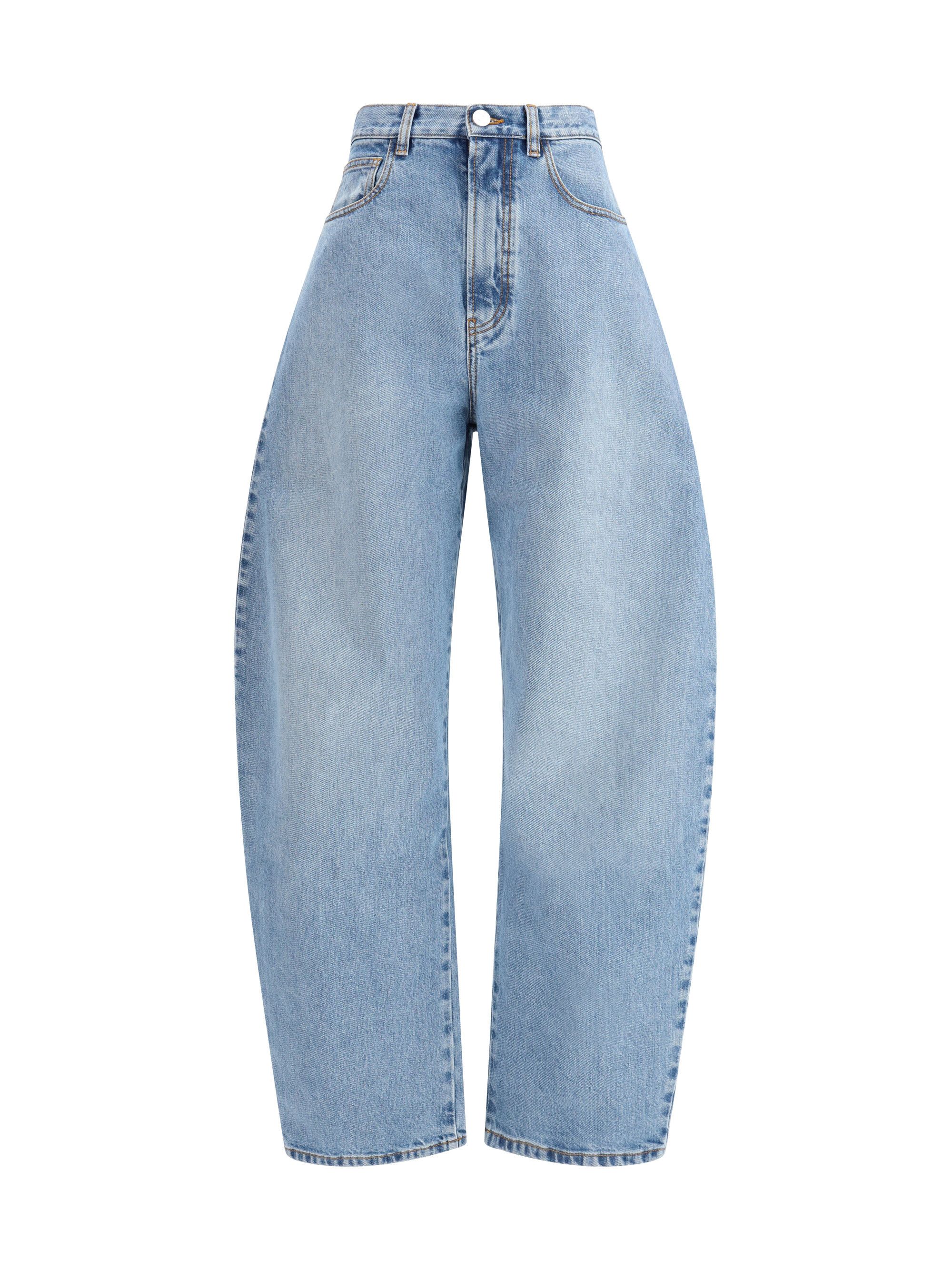 Alaia Rounded denim Trousers Size 28" / US 6 / IT 42 - 1 Thumbnail