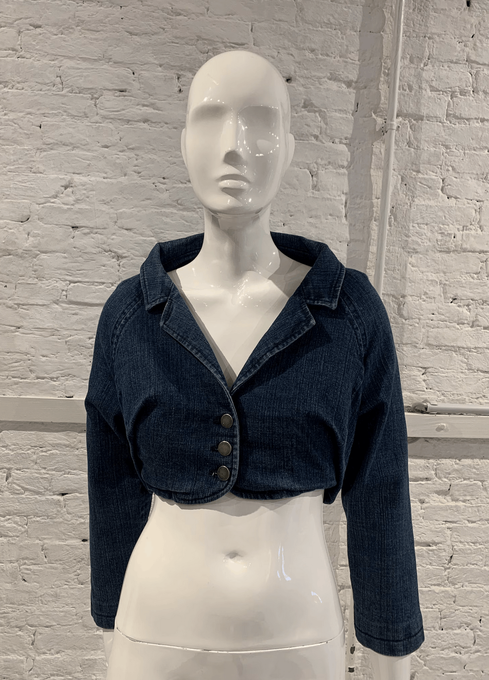 Hussein Chalayan Hussein Chalayan A/W 2004 Cropped jeans Jacket Size S / US 4 / IT 40 - 1 Thumbnail