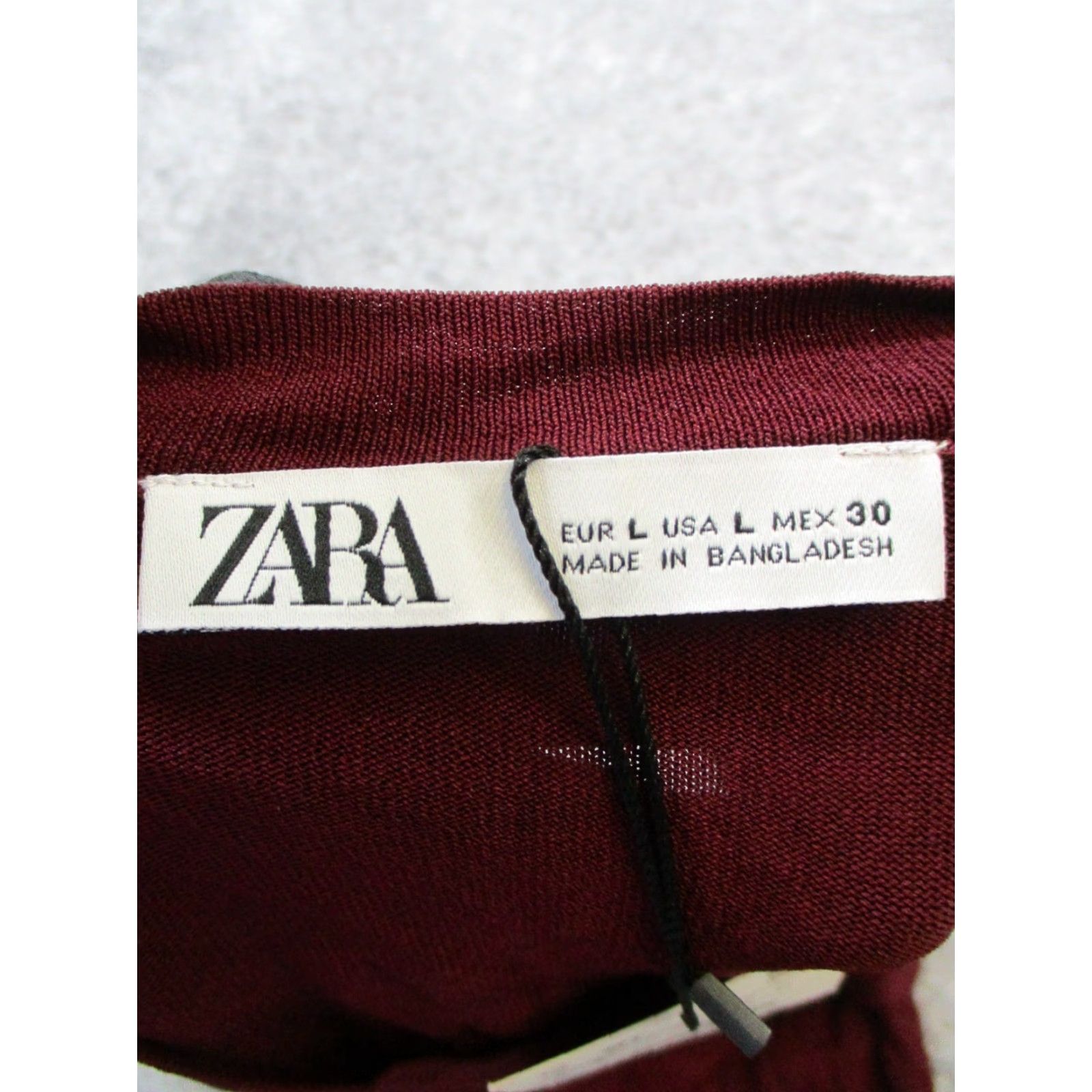 Zara Zara Shirt Womens L Red Knit Pullover Crew Neck Casual Basic Cotton Knit Short Sleeve T-Shirt - 80s? Size L / US 10 / IT 46 - 4 Thumbnail