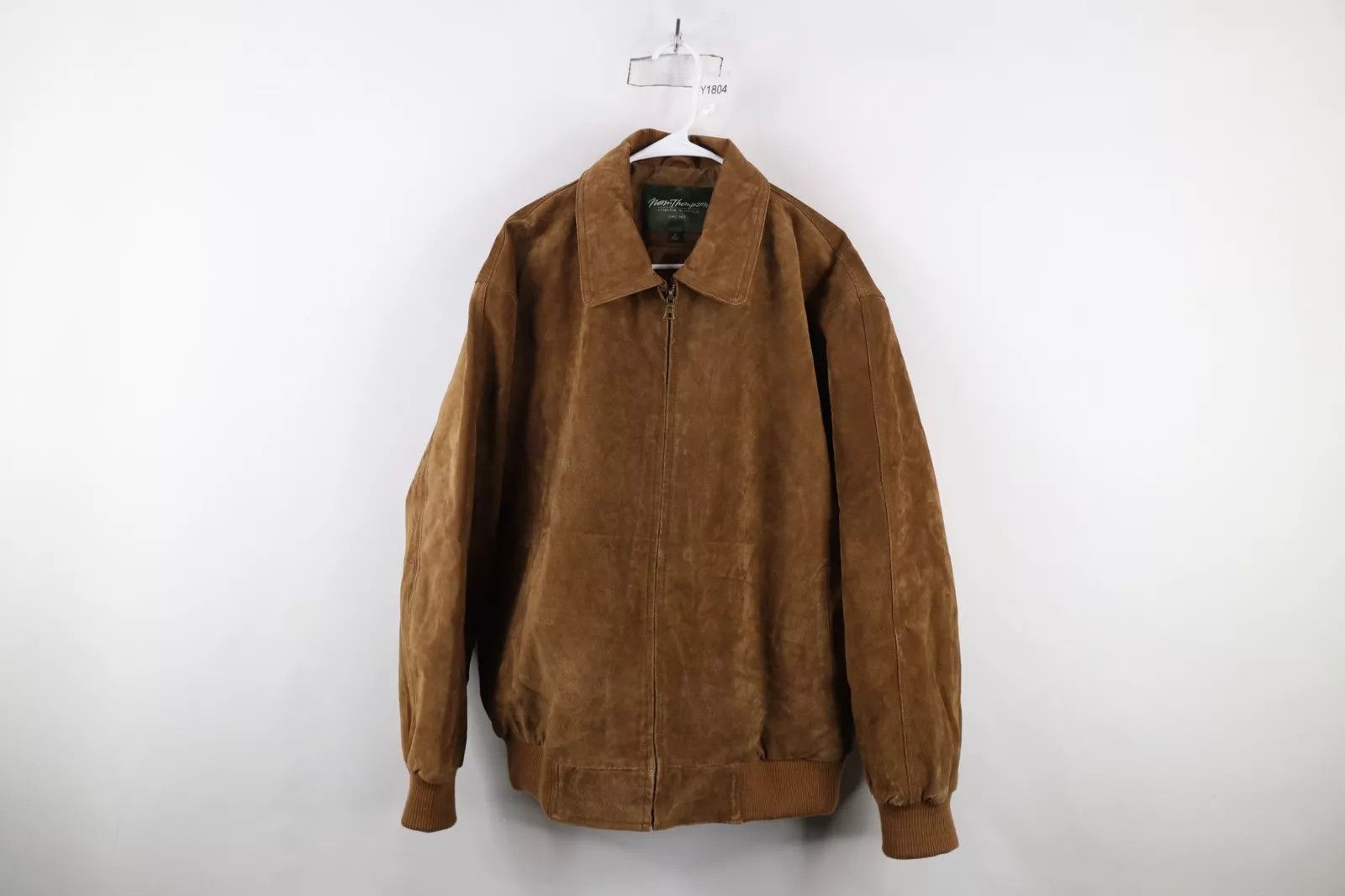 Vintage Vintage 90s Streetwear Leather Flight Bomber Jacket Brown Size US L / EU 52-54 / 3 - 1 Thumbnail