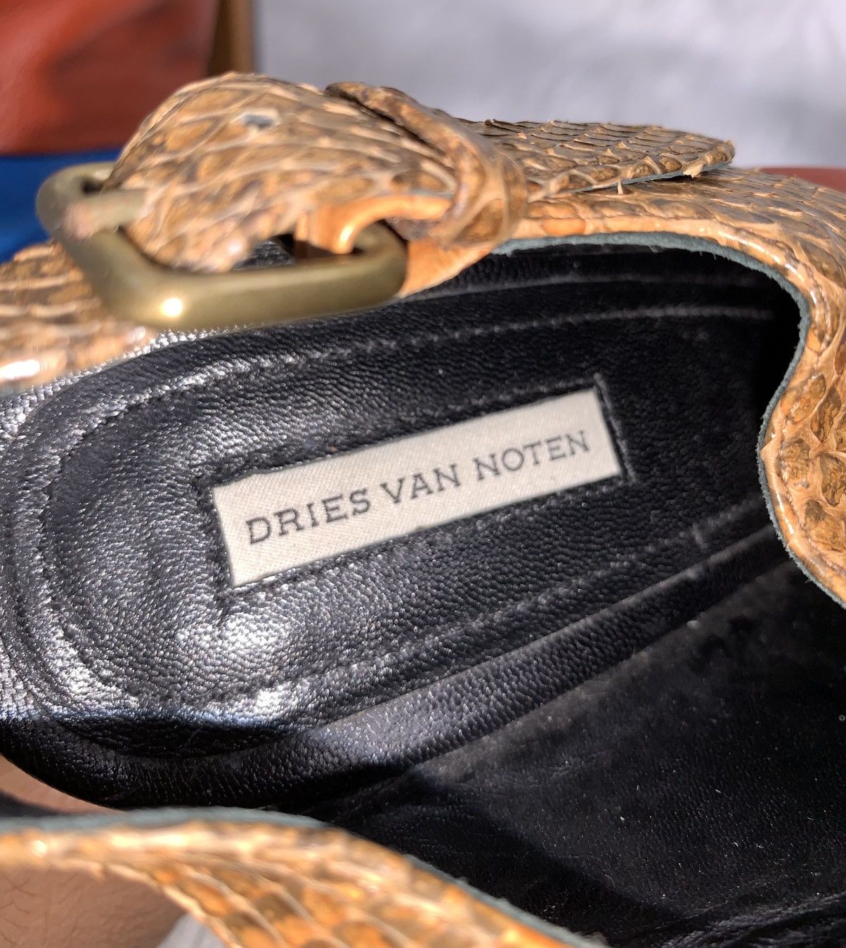 Dries Van Noten Dries Van Noten Snake Skin Heels Size US 9.5 / IT 39.5 - 6 Thumbnail