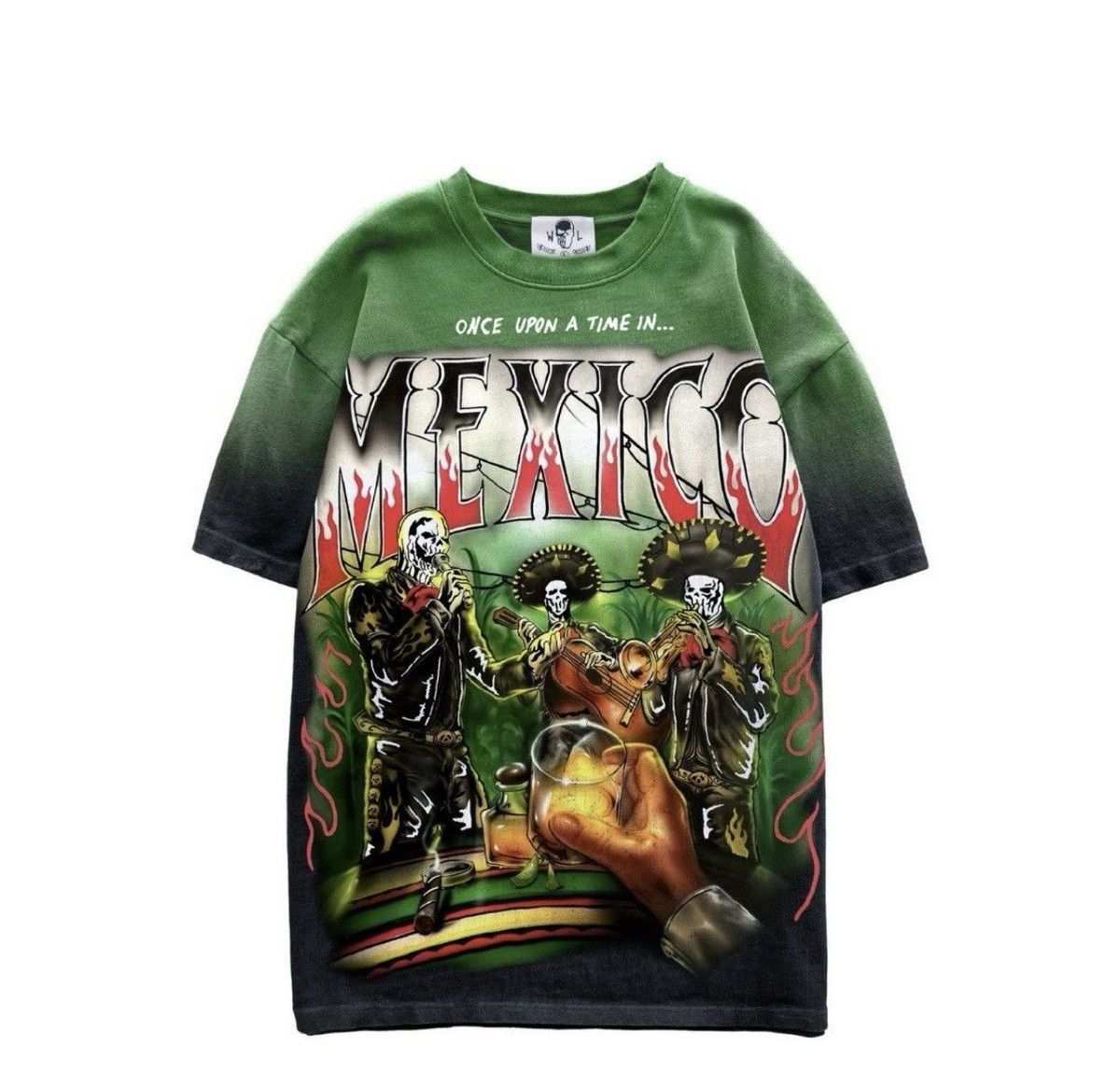 Warren Lotas Warren Lotas Once Upon A Time In Mexico T-Shirt Green Large Size US L / EU 52-54 / 3 - 2 Thumbnail