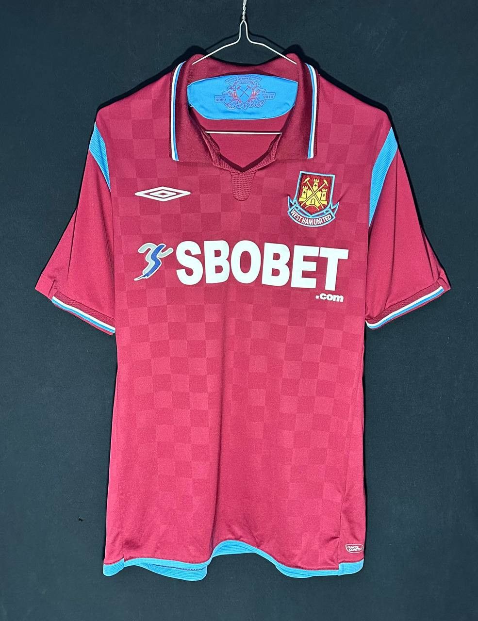 West Ham United 2009 - 2010 home football shirt jersey Umbro