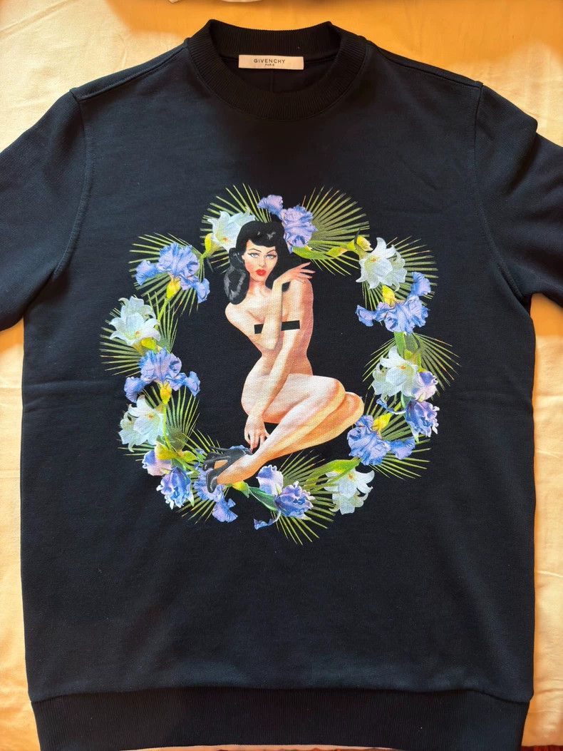 Givenchy Givenchy Classic Flower Basket Nude Woman Hoodie Size US S / EU 44-46 / 1 - 1 Thumbnail