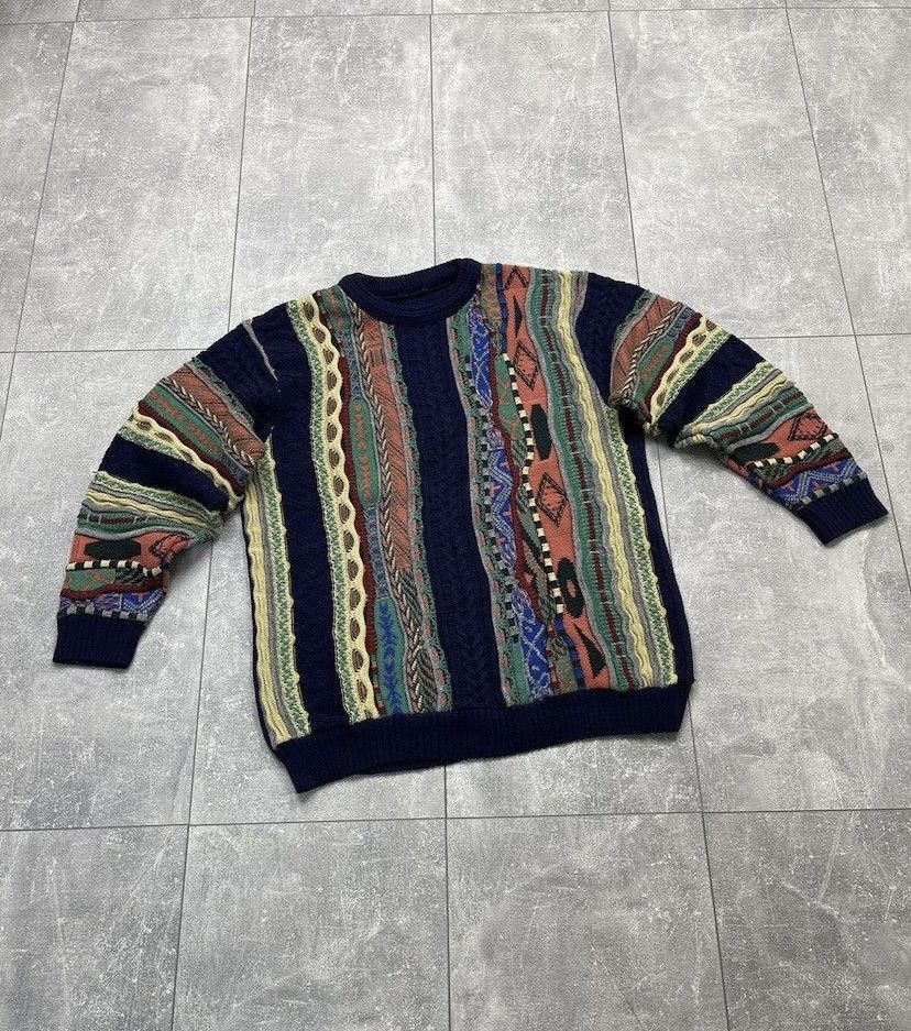Vintage Tundra Canada 3D Textured Coogi Style Sweater
