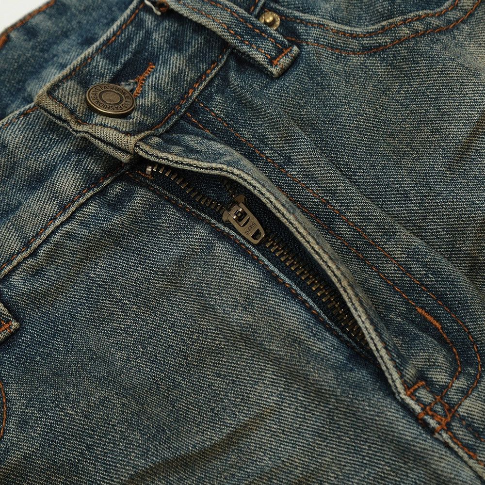 Japanese Brand × Jean Punk men's heavy distressed loose straight-leg ripped jeans Size US 32 / EU 48 - 3 Thumbnail