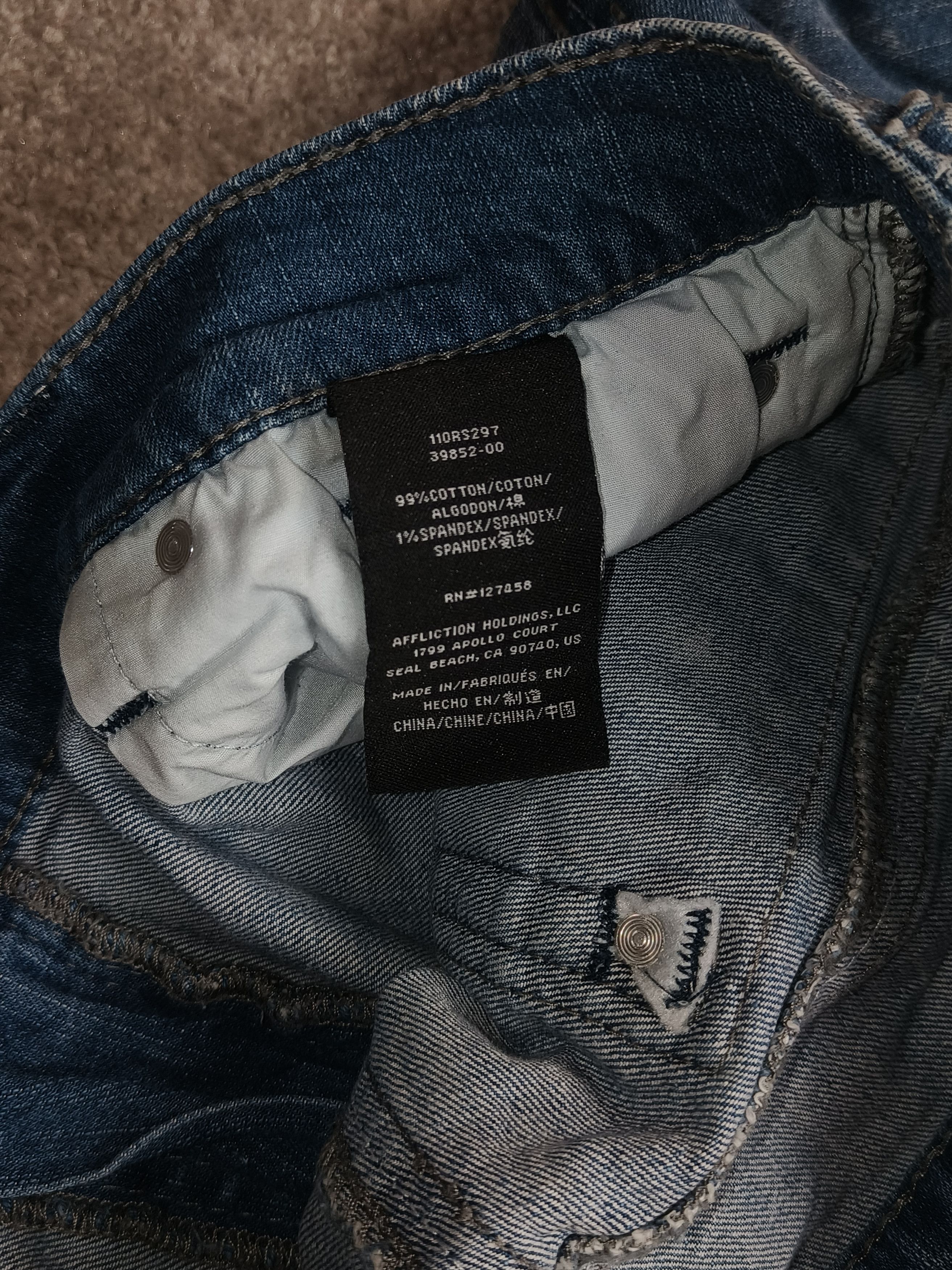 Affliction Affliction Blake Jeans Medium Wash Signature Pocket Size US 34 / EU 50 - 6 Thumbnail