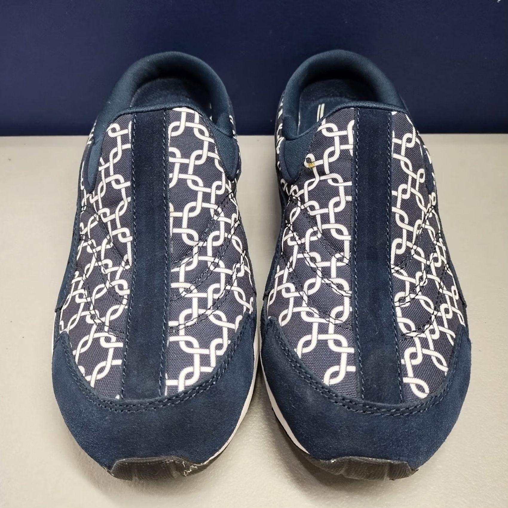 Vintage Easy Spirit Traveltime Clogs Womens US 9W Blue White Slip On Size ONE SIZE - 2 Thumbnail