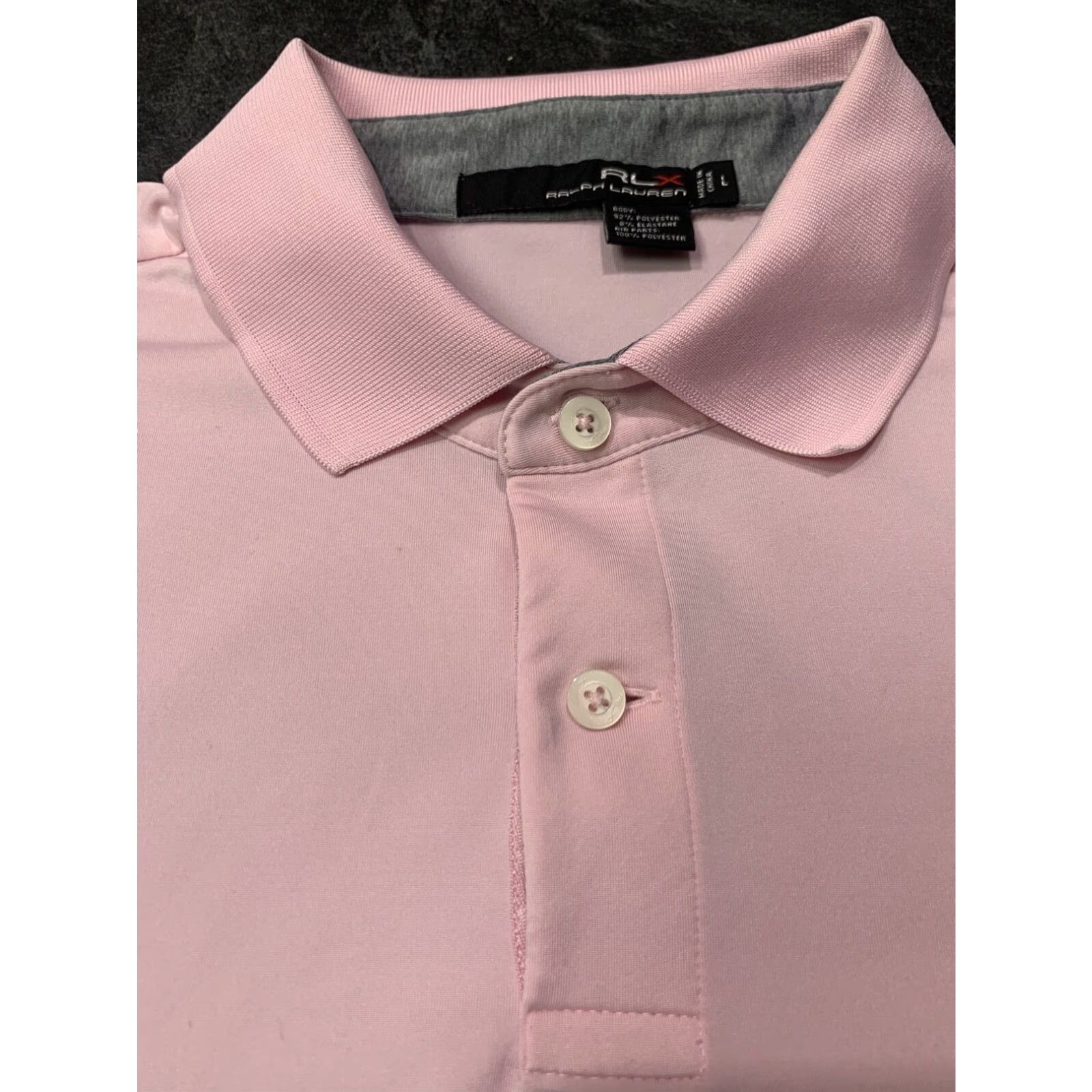 Ralph Lauren Ralph Lauren Polo Golf Shirt Mens Large Light Pink Short Sleeve Striped Size US L / EU 52-54 / 3 - 1 Thumbnail