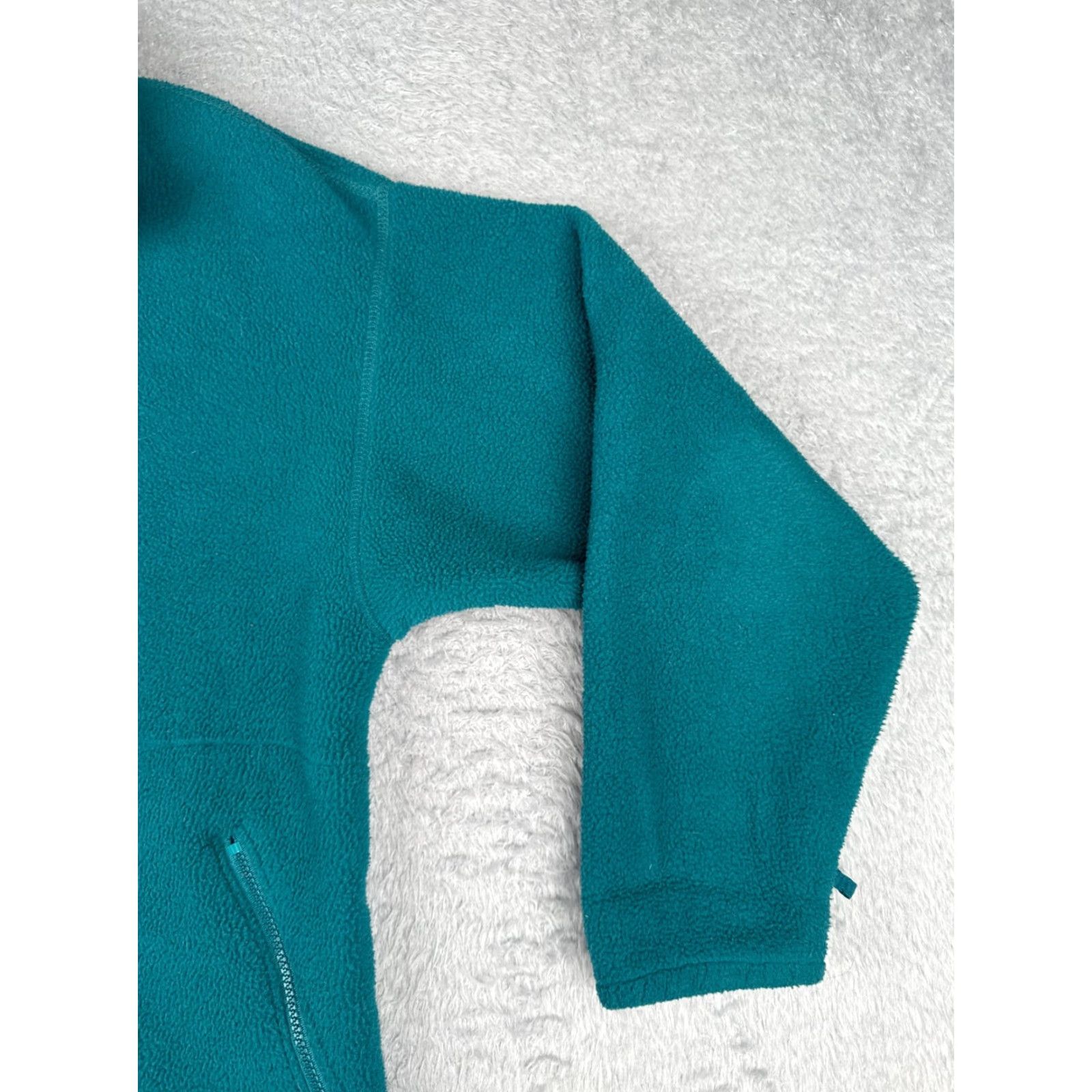 Altea VINTAGE Columbia Jacket Womens Medium Teal Full Zip Mock Neck US Made 90s Size M / US 6-8 / IT 42-44 - 2 Thumbnail