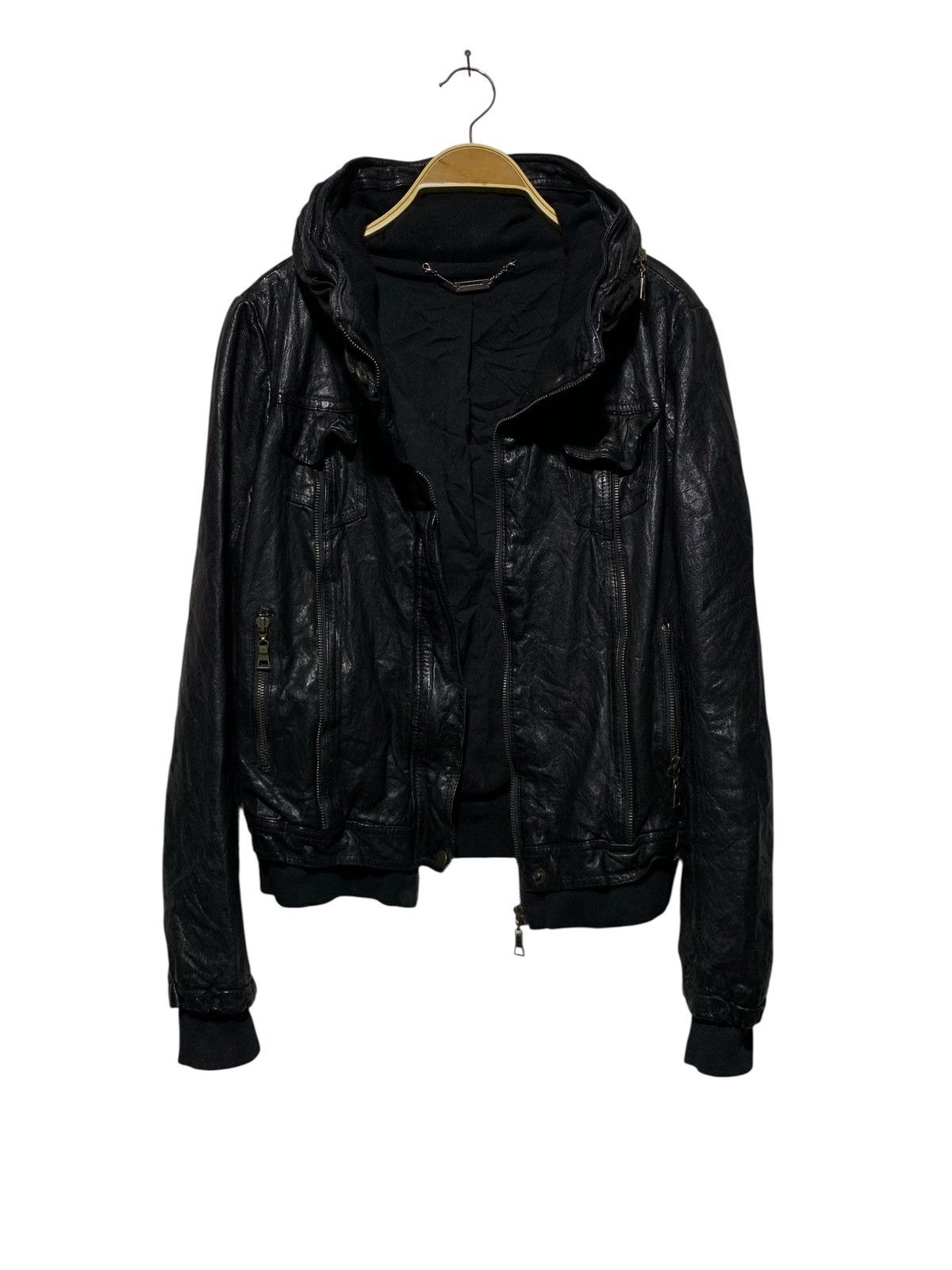 【00's archive】bono type leather jacket GOA Archive GOA - Leather Bono Jacket | Grailed