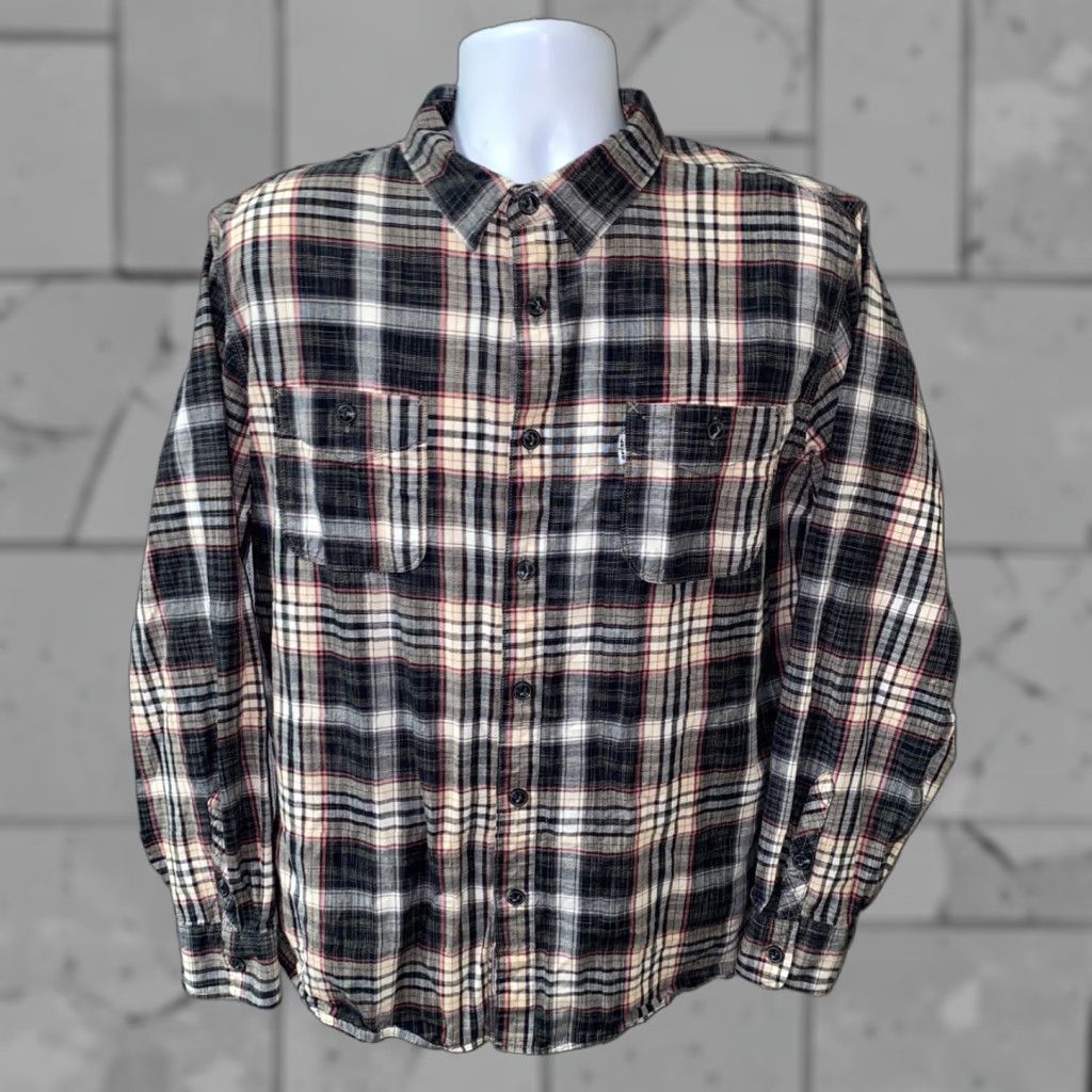 Levi's Levi’s Mens Multi Color Plaid Long Sleeve Button Front Shirt XL Regular Men Size US XL / EU 56 / 4 - 1 Thumbnail