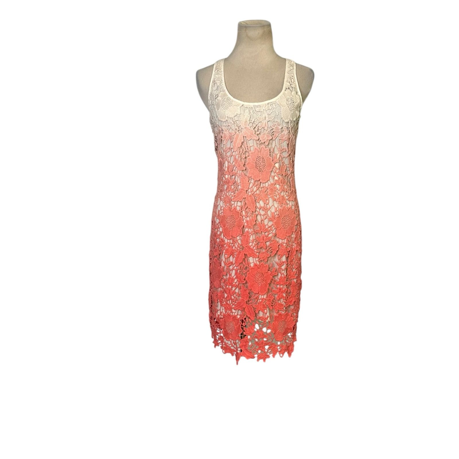 Buffalo David Bitton Buffalo cream melon ombre eyelet mini dress size Small Size S / US 4 / IT 40 - 12 Thumbnail
