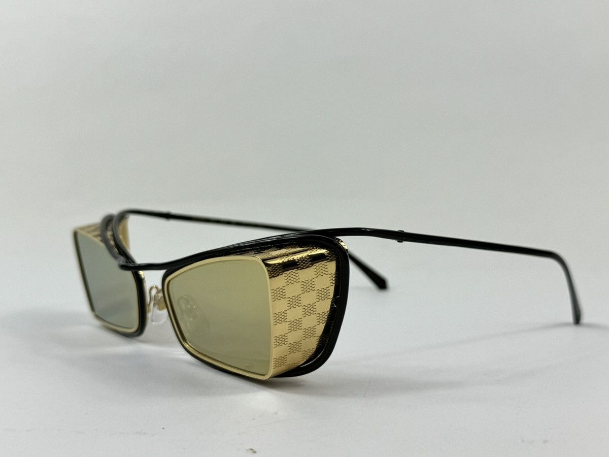 Louis Vuitton 24K GOLD PLATED DAMIER SUNGLASSES (VERY RARE MTO PIECE) Size ONE SIZE - 3 Thumbnail
