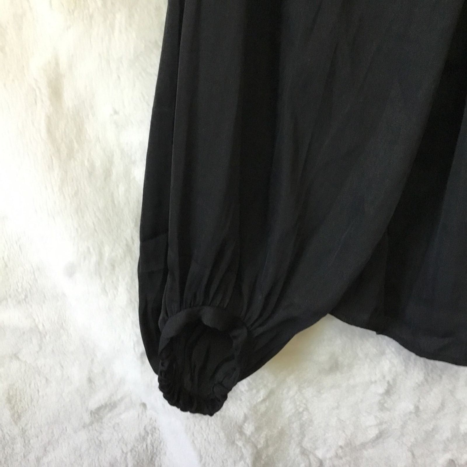 Other Archives Black Ruffled Off-The-Shoulder Top Size M / US 6-8 / IT 42-44 - 3 Thumbnail