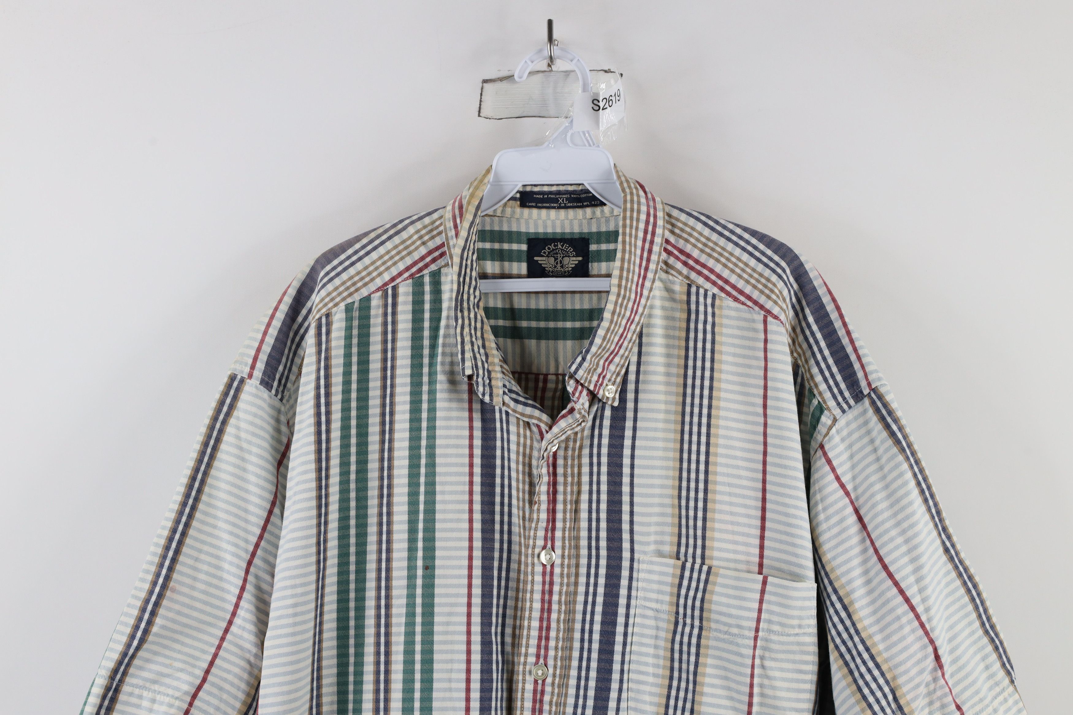 Vintage Vintage 90s Streetwear Rainbow Checkered Button Down Shirt Size US XL / EU 56 / 4 - 2 Thumbnail