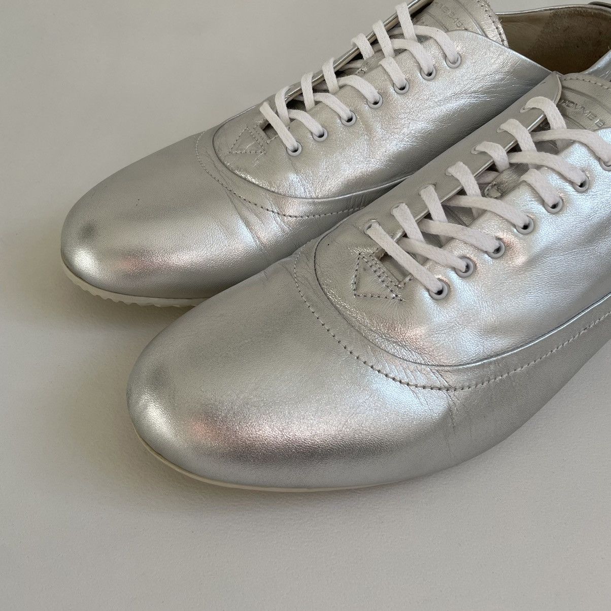Dior S/S 07 Silver Leather Ballet Pump Sneakers Size US 9 / EU 42 - 4 Thumbnail