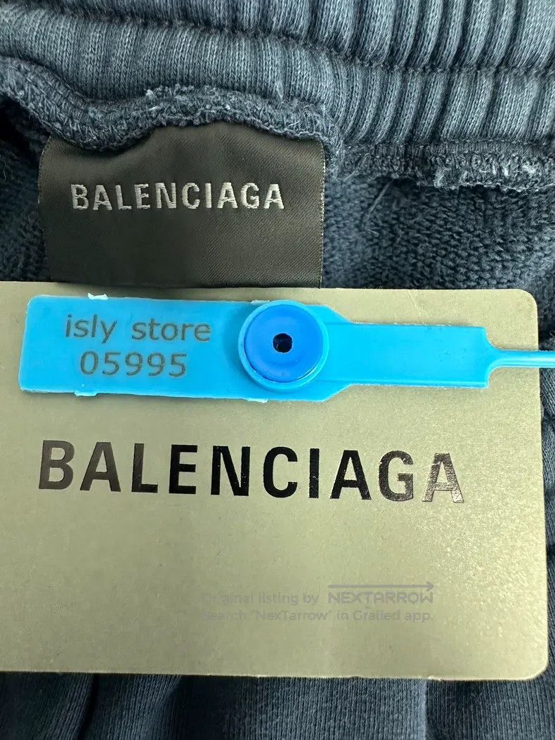 Balenciaga Balenciaga Size XXS Cotton wide-leg elastic waist casual p Size US 27 - 4 Thumbnail
