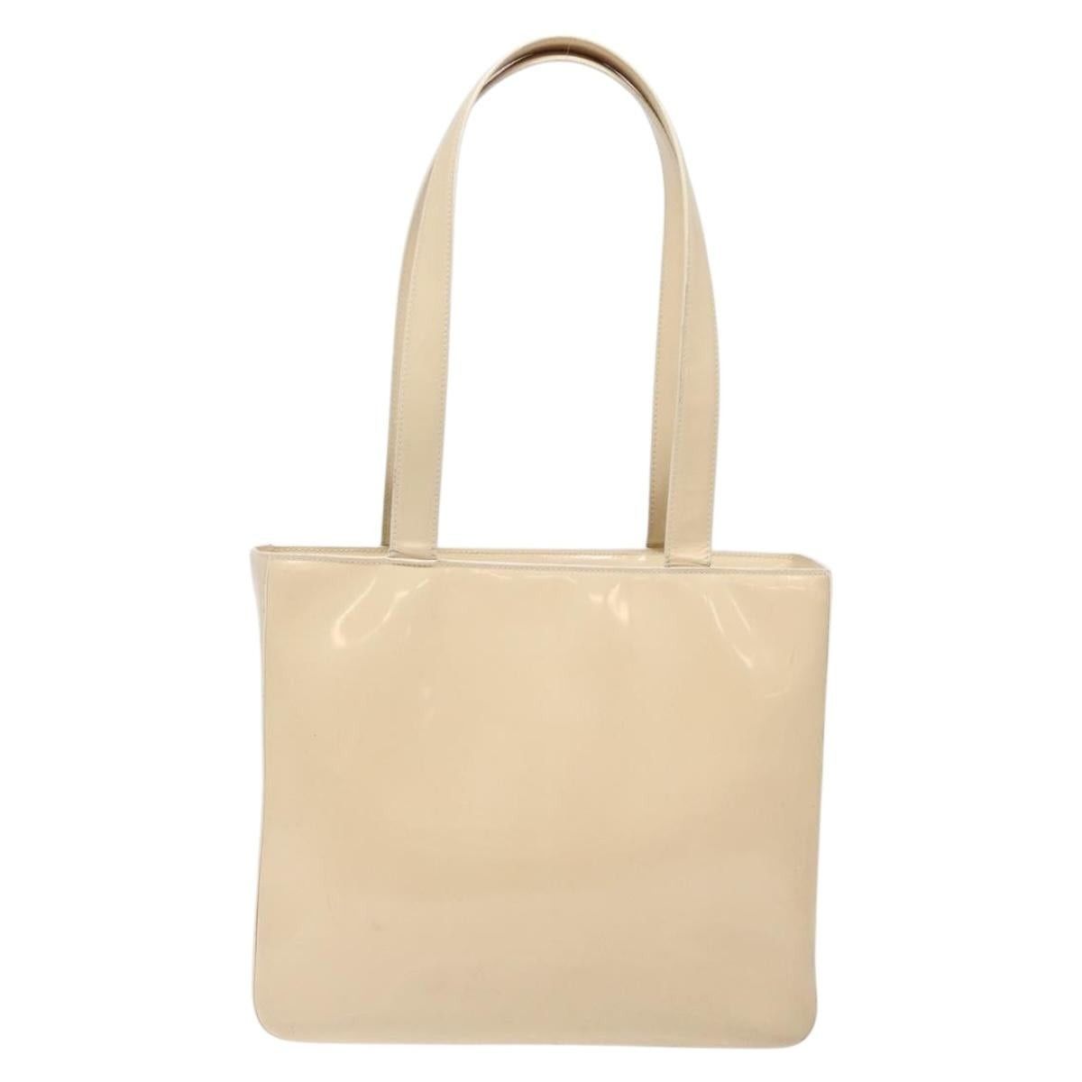 Chanel Chanel Tote Bag Enamel Beige Gold CC Size ONE SIZE - 2 Thumbnail