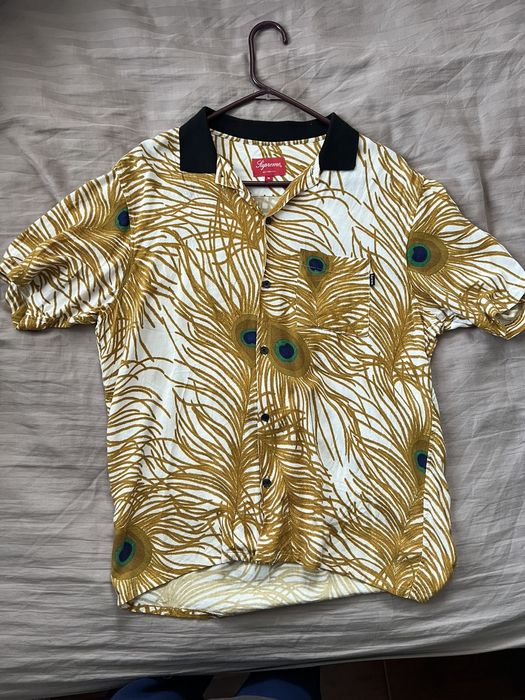 Supreme Peacock Rayon Shirt | Grailed