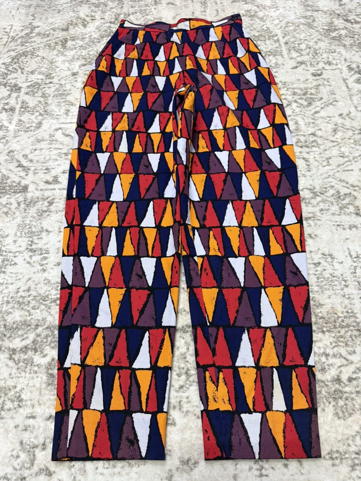 Yves Saint Laurent Archive Yves Saint Laurent Geometric Balloon Tapered Pants Size 26" / US 2 / IT 38 - 1 Thumbnail