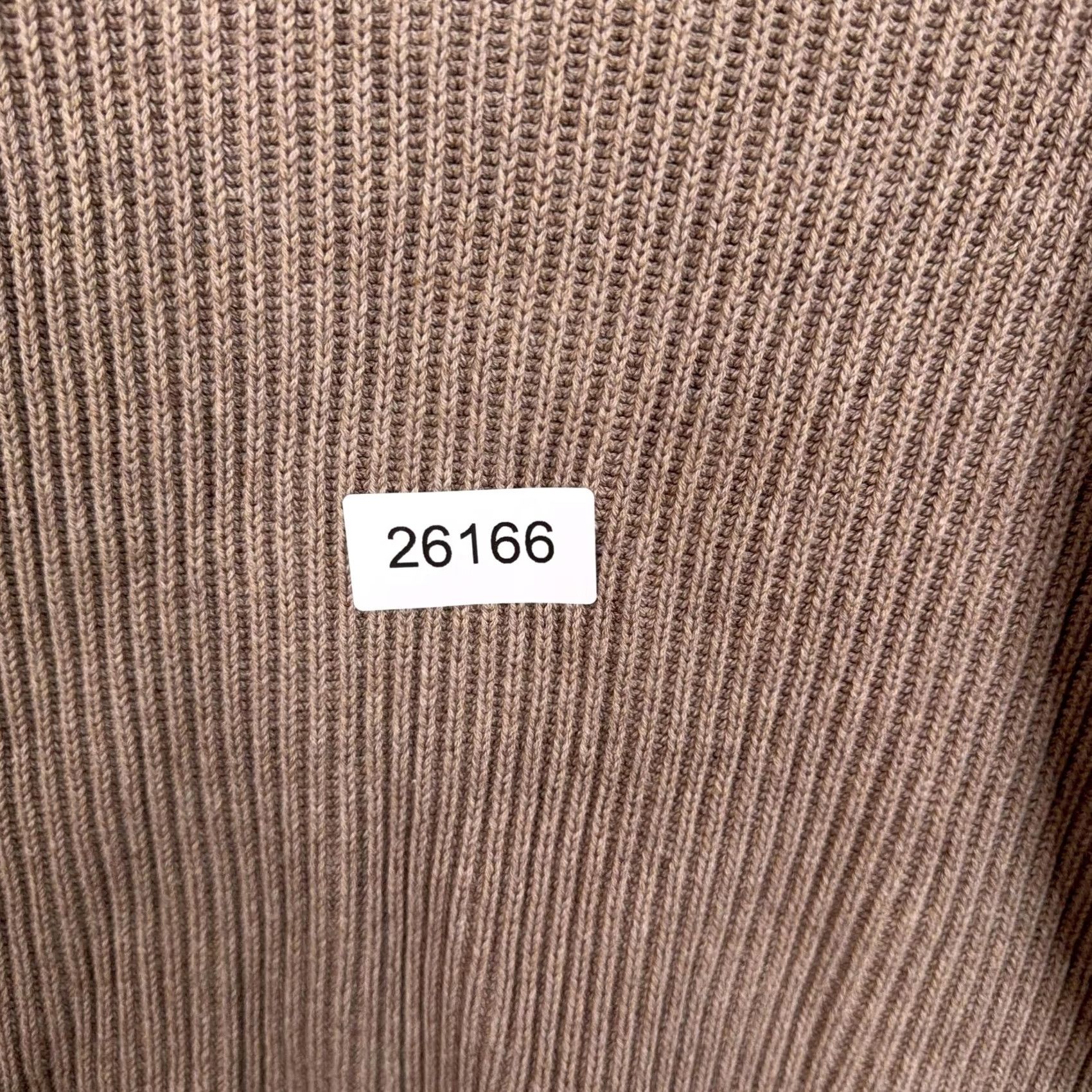 Gap Gap Sweater Womens Medium Beige Mock Neck Chunky Knit Pullover Shirt/Top (M) Ladies Casual Knit Ribbed Long Sleeve Regular Fit Beige Size M / US 6-8 / IT 42-44 - 8 Thumbnail