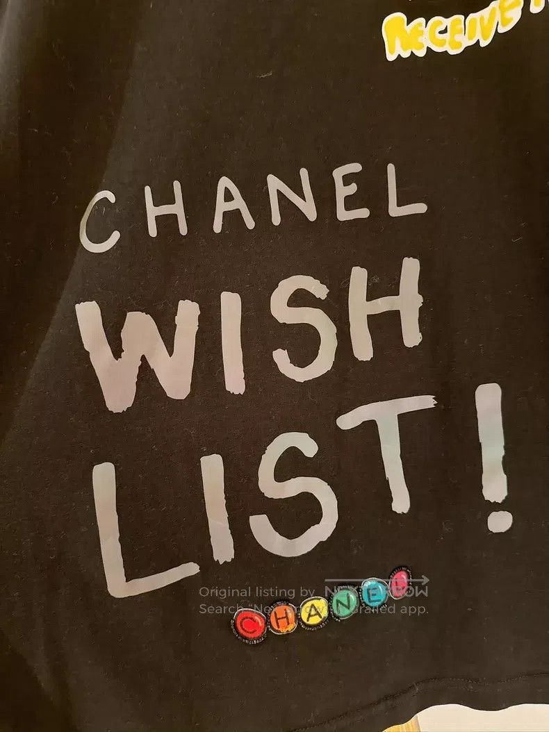 Chanel Chanel Black bead embroidery graffiti long-sleeved sweatsh Size M / US 6-8 / IT 42-44 - 6 Thumbnail