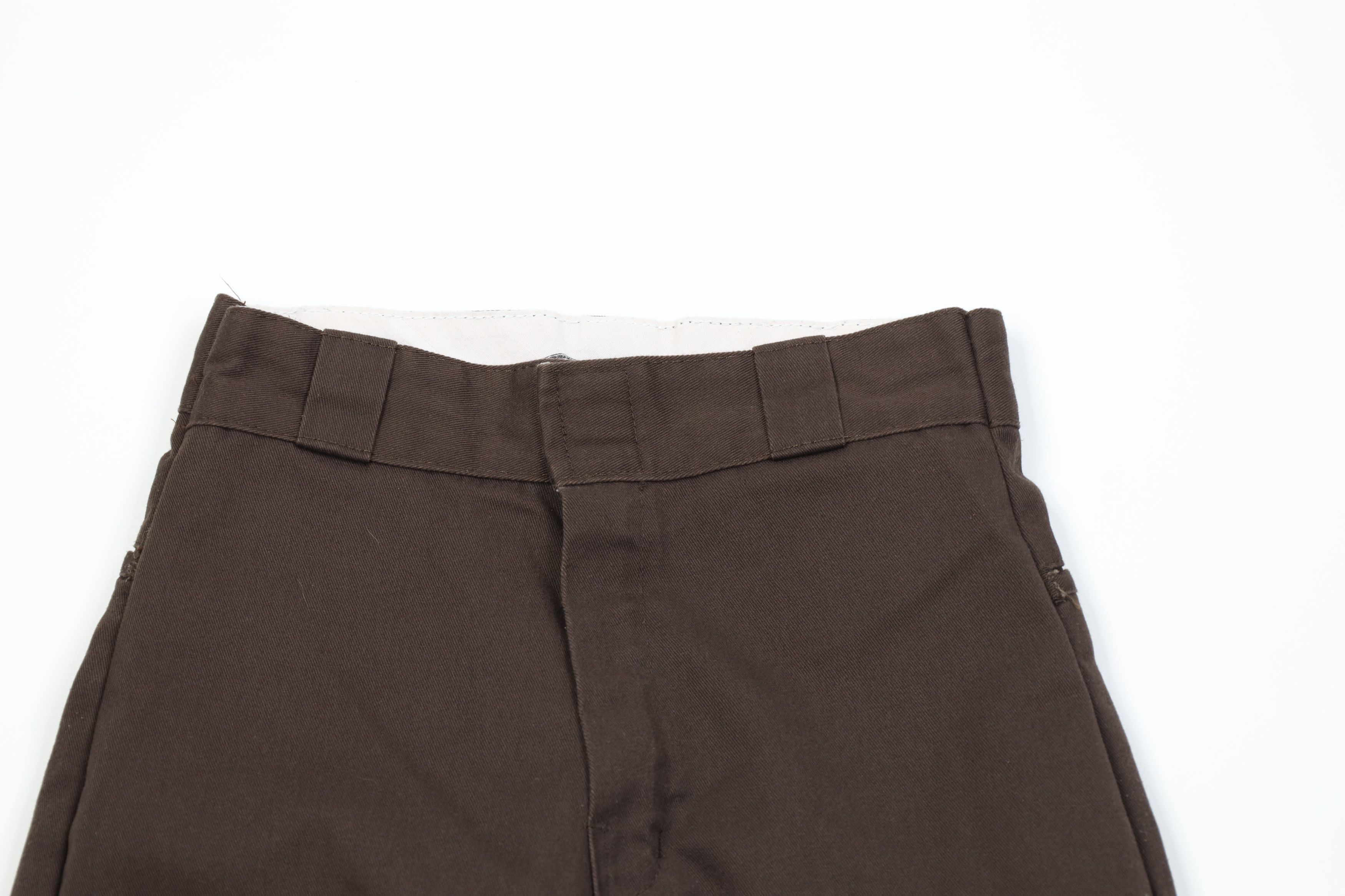Dickies Vintage Y2K Dickies Hemmed Wide Leg Dungaree Pants Brown Size 25" / US 0 / IT 36 - 2 Thumbnail