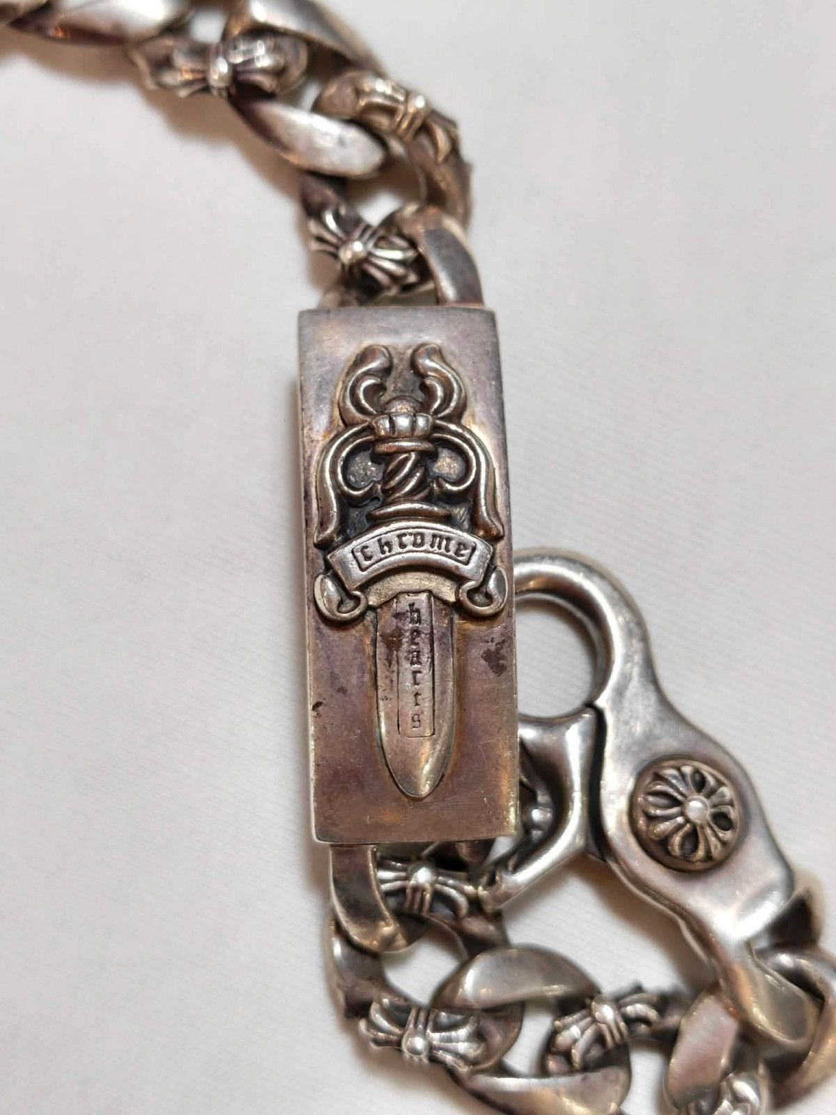 Chrome Hearts Chrome Hearts Dagger ID Bracelet Fancy Links Size ONE SIZE - 5 Thumbnail