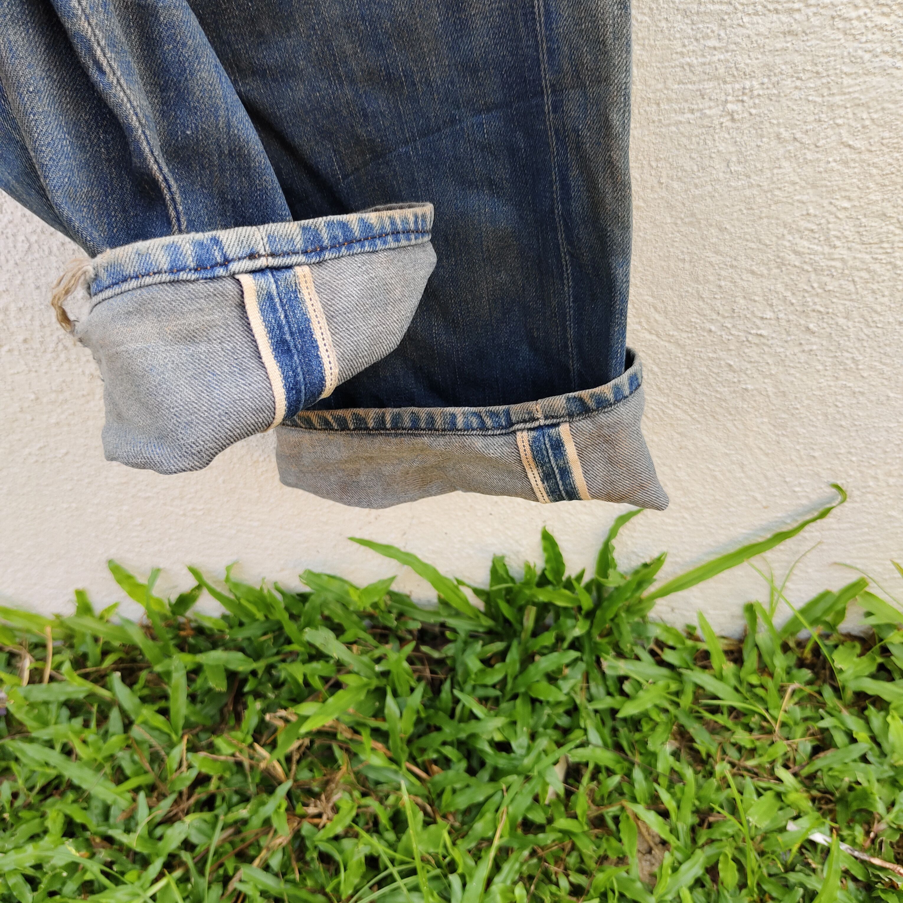 Lee Vintage 90s Lee Cowboy Selvedge Destroyed Jean Size US 30 / EU 46 - 11 Thumbnail