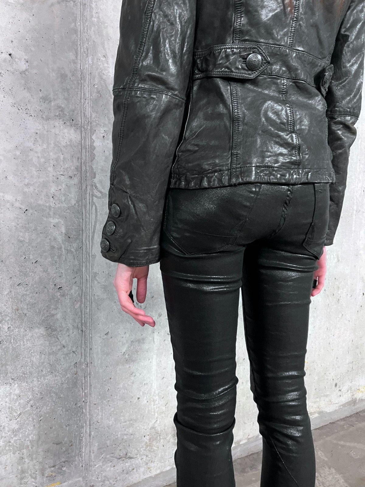 Hedi Slimane Napoleon Genuine Leather Indie Sleaze Asymmetrical Jacket Size M / US 6-8 / IT 42-44 - 4 Thumbnail