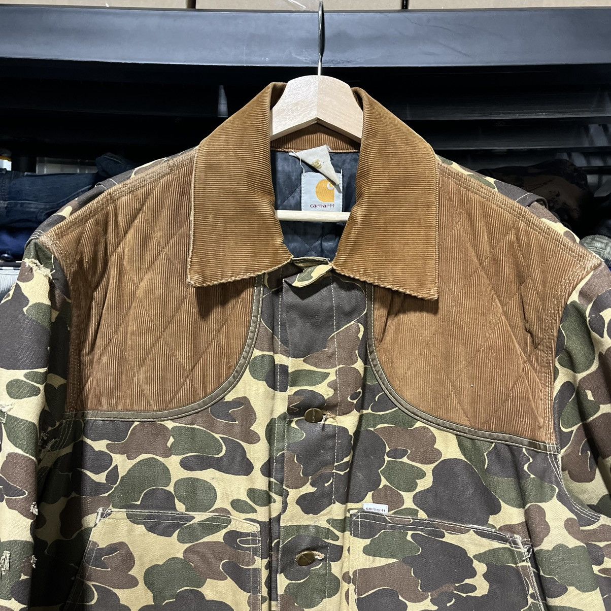 Carhartt VINTAGE 80s CARHARTT DUCK CAMO CORDUROY CANVAS JACKET XL Size US XL / EU 56 / 4 - 10 Thumbnail
