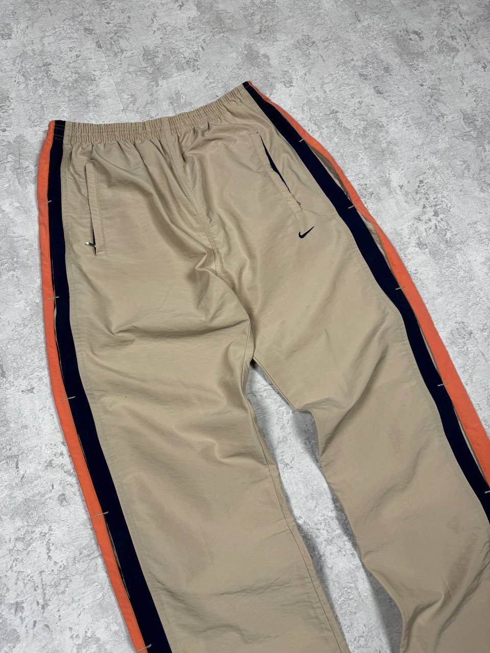 Nike Vintage Nike Y2K Beige Drill Track Pants Size M-L Size US 33 - 5 Thumbnail