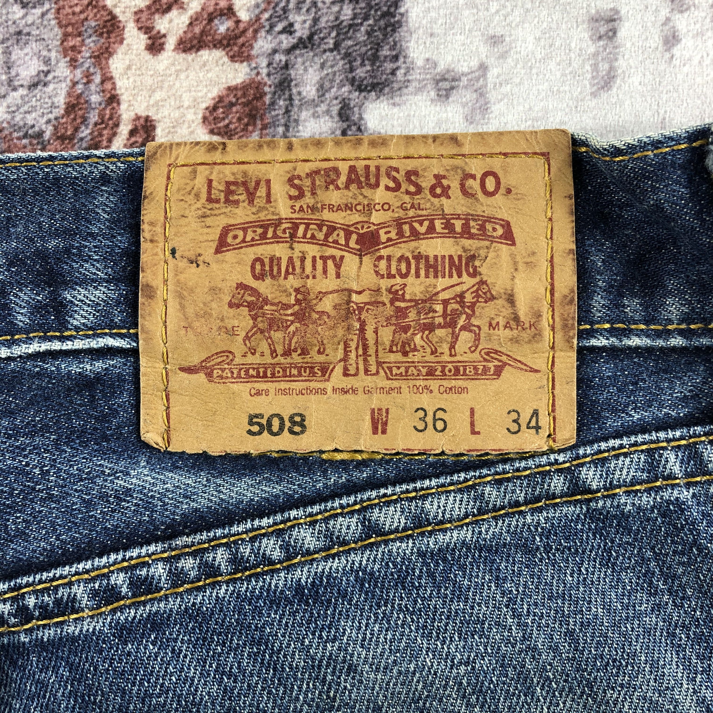 Levi's × Vintage 90s Vintage Blue Wash Levis 508 Jeans-JM2597 Size US 36 / EU 52 - 7 Thumbnail