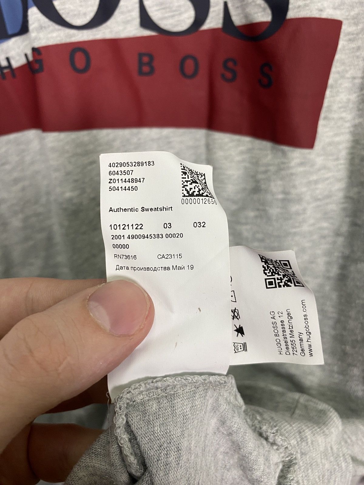 Hugo Boss Vintage rare long sleeve Hugo Boss big logo sweatshirt y2k Size US XL / EU 56 / 4 - 11 Thumbnail