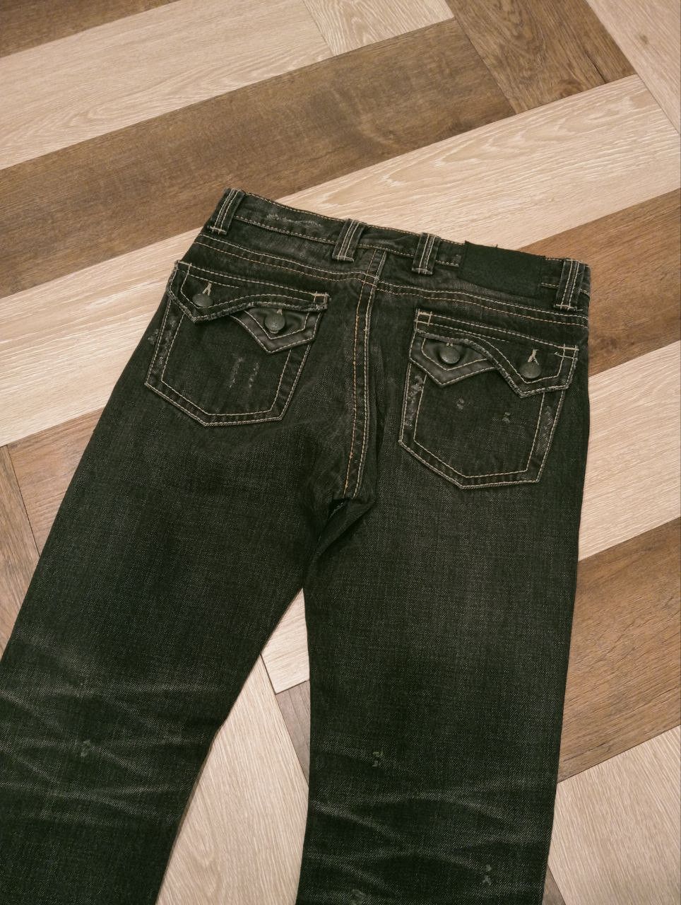 If Six Was Nine TRIM JAPAN DISTRESSED JEANS Size US 30 / EU 46 - 8 Thumbnail