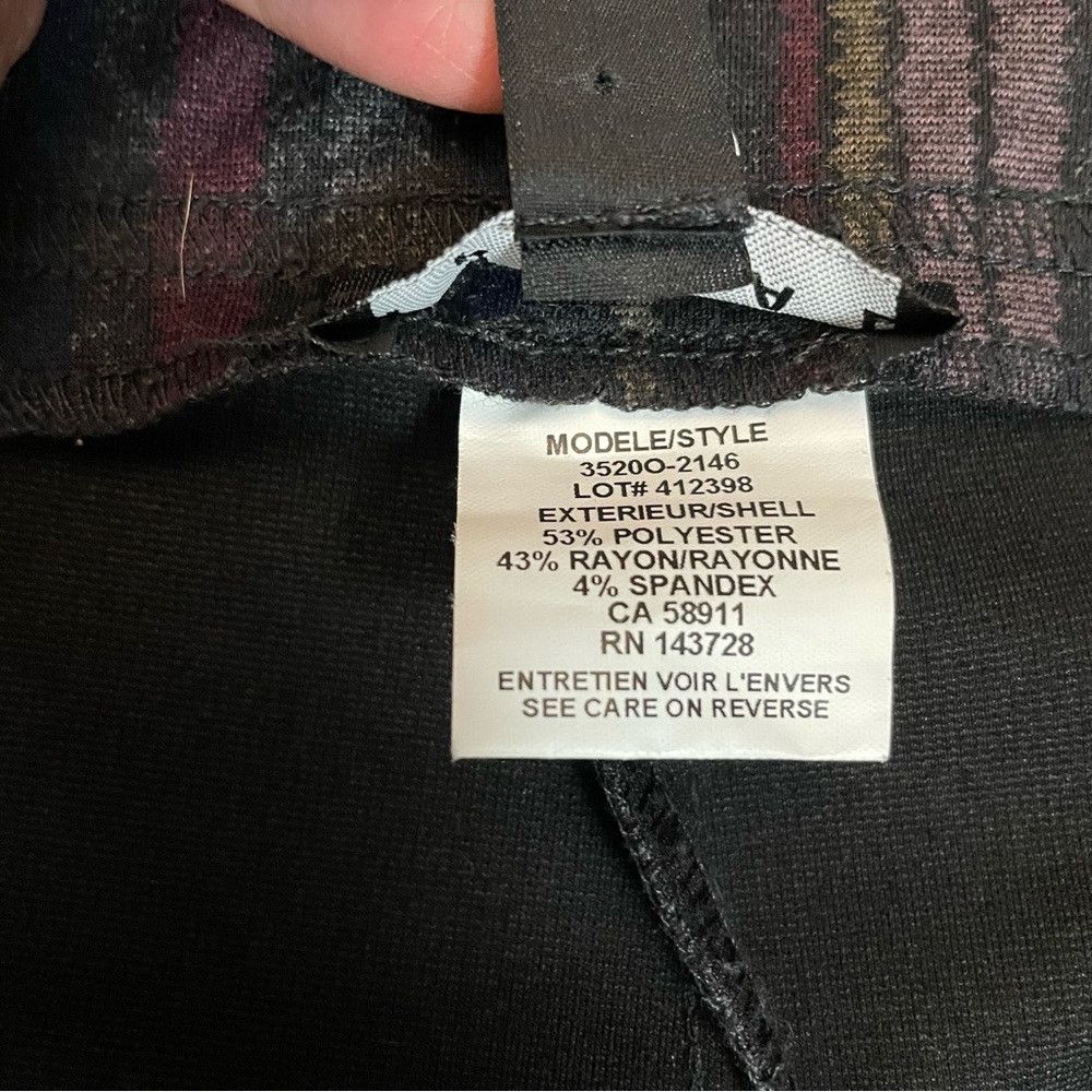 Other Tribal Pull On Stripe Purple Grey Pants Leggings Size XL Size 38" / US 16 / IT 52 - 4 Thumbnail