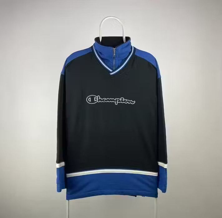 Champion Champion vintage sweatshirt 1/4 zip made in USA Size US XL / EU 56 / 4 - 1 Thumbnail