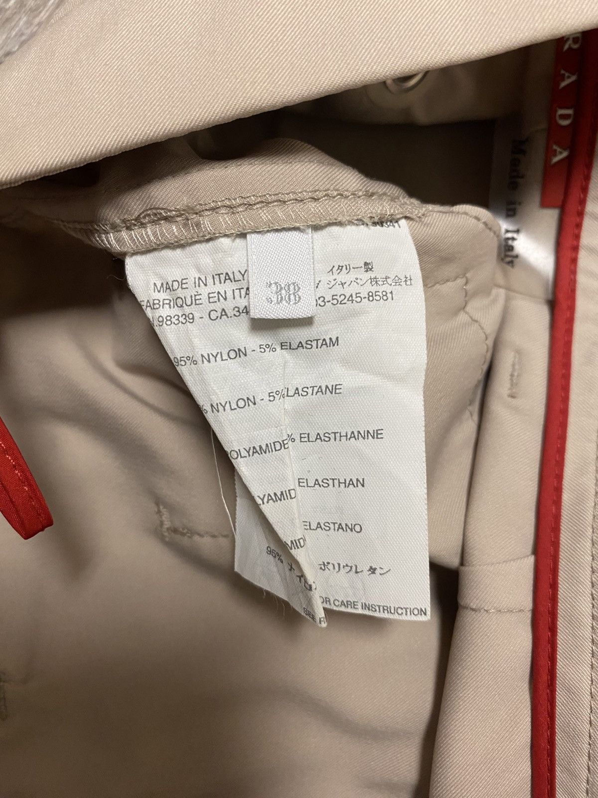 Prada Prada Linea Rossa Trousers Khaki Pants Red Tab Rare Size US 26 / EU 42 - 5 Thumbnail