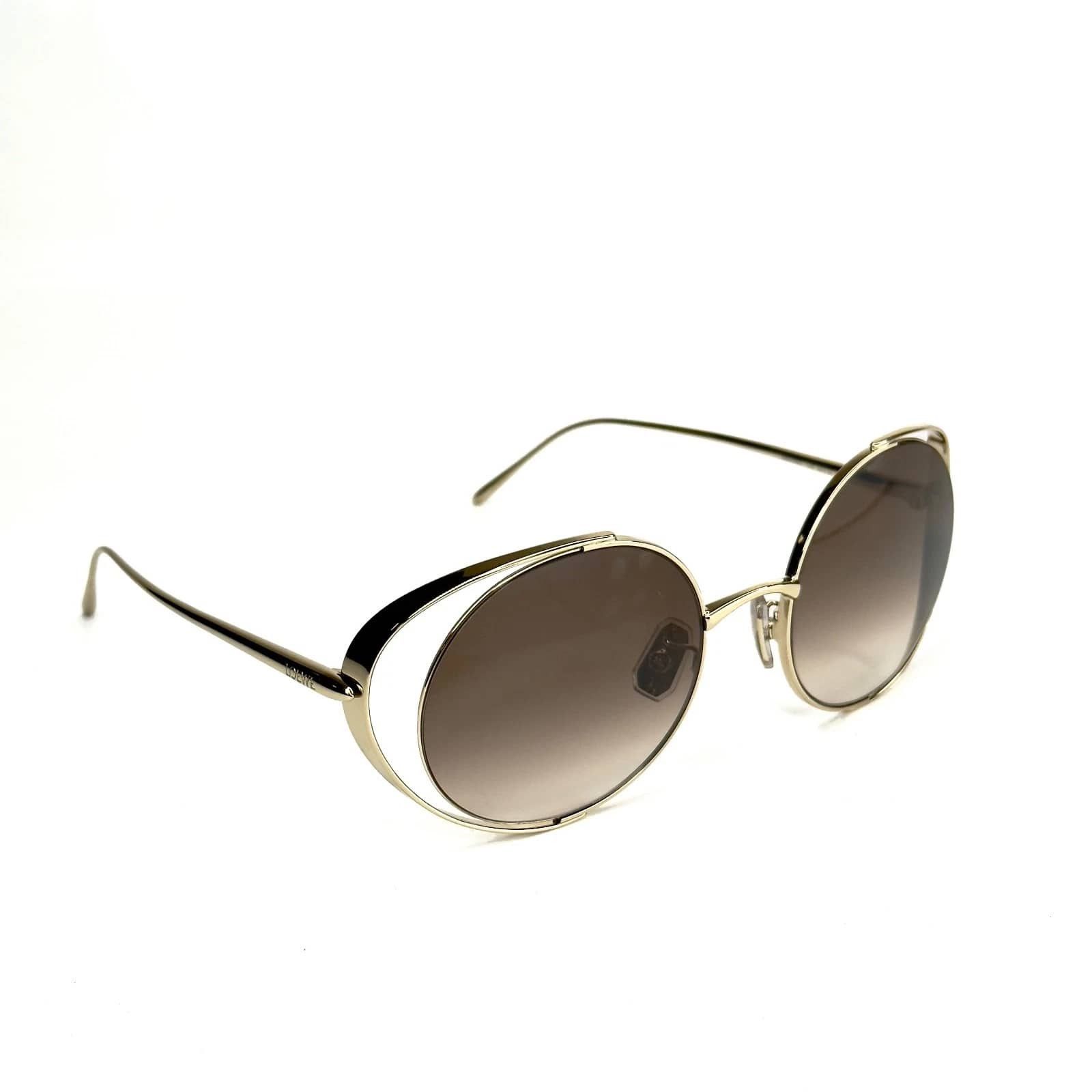 Loewe LOEWE LW40149U 40149 Metal Round Gold Brown Sunglasses 32F Size ONE SIZE - 9 Thumbnail