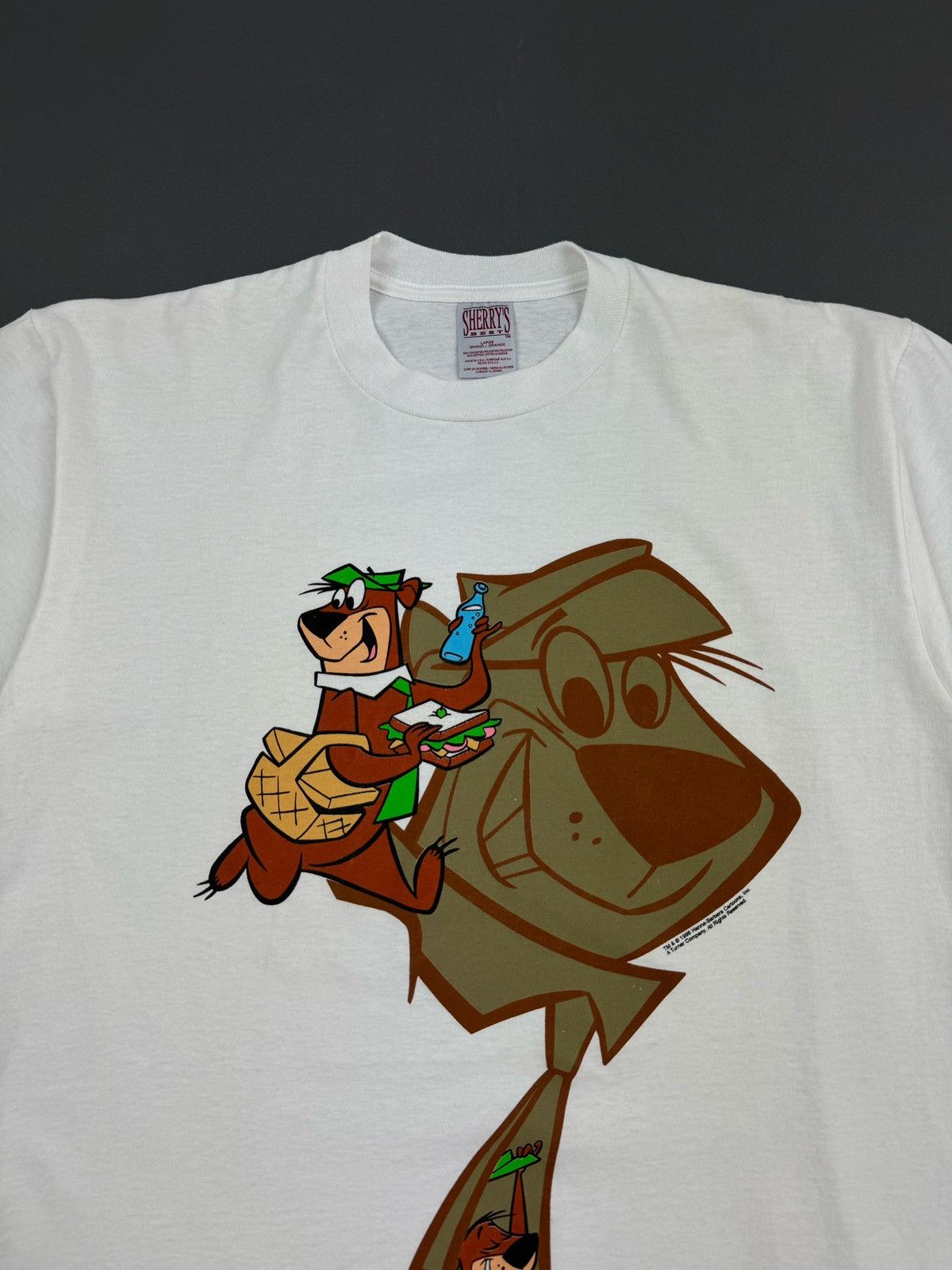 Cartoon Network × Vintage 1996 Vintage Yogi Bear Hanna-Barbera Cartoons T-Shirt Size US L / EU 52-54 / 3 - 4 Thumbnail