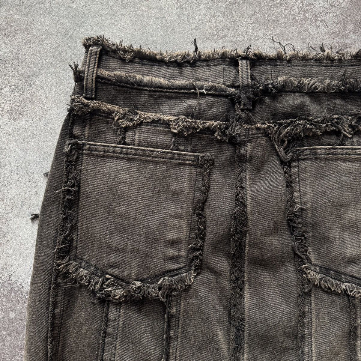 20471120 × Japanese Brand Amazing Faded Washed Distressed Skirt Size 30" / US 8 / IT 44 - 7 Thumbnail