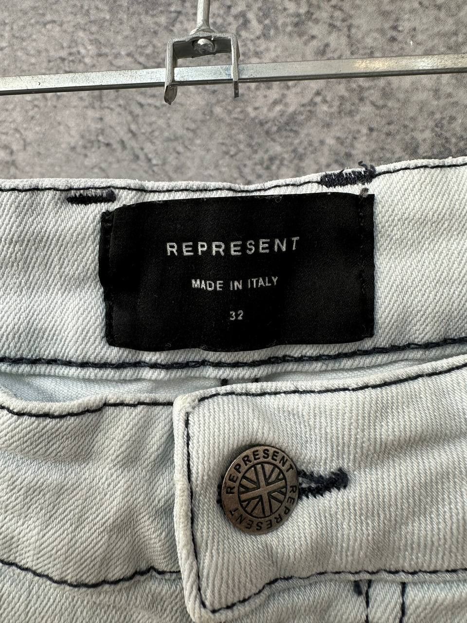 Other Represent Repaired Denim Ice Jeans Distressed Pants Italy Size 32" / US 10 / IT 46 - 13 Thumbnail