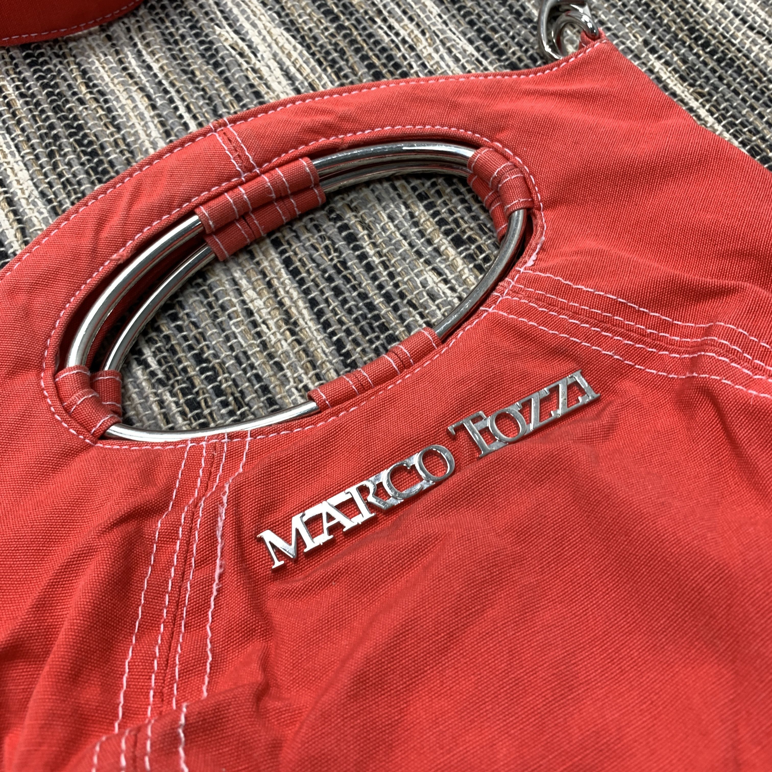 Japanese Brand Vintage Marco Tozzi y2k Red Crossbody Shoulder Handle Bag Size ONE SIZE - 4 Thumbnail