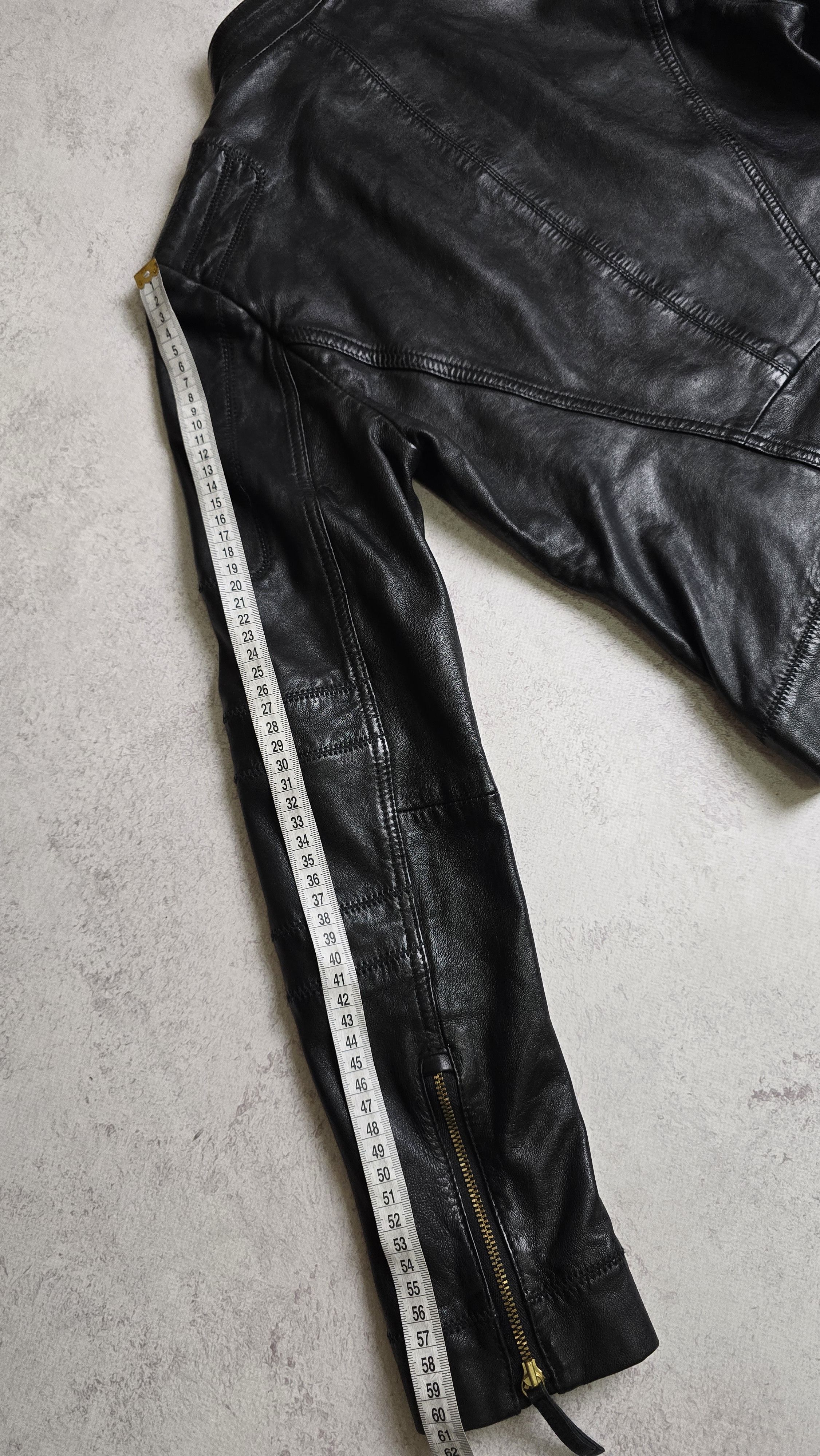 Hugo Boss Hugo Boss Orange Jonassa Black Leather Biker Jacket Size XS / US 0-2 / IT 36-38 - 5 Thumbnail