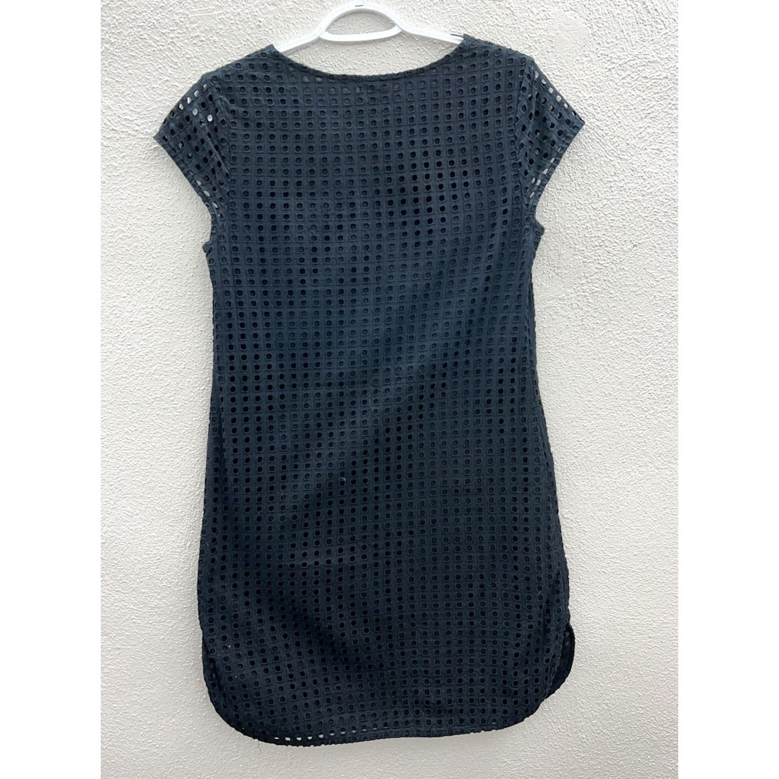 Merona Merona Womens Black Cap Sleeve Crochet Square Detail Size XS Size ONE SIZE - 7 Thumbnail