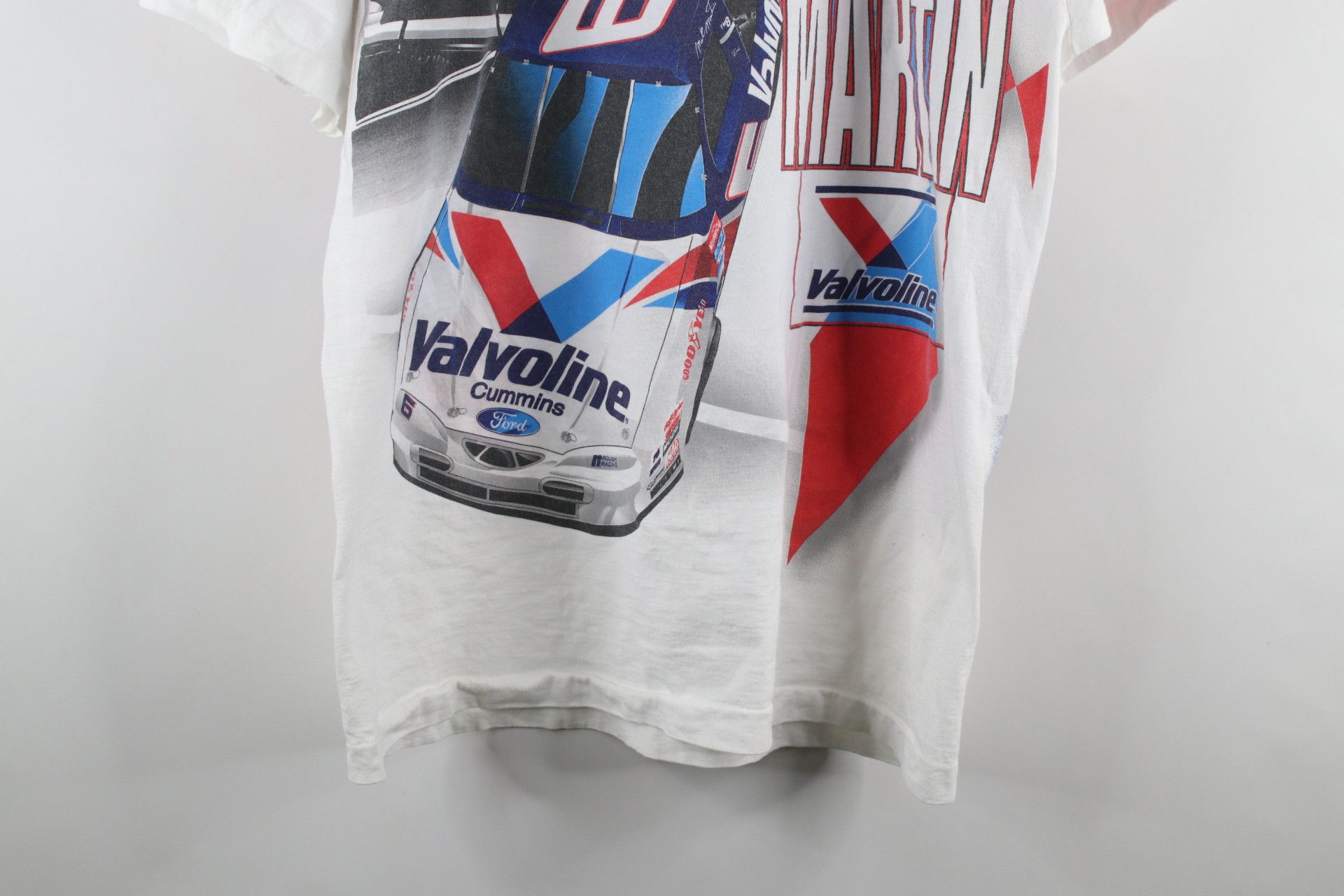Vintage Vintage 90s NASCAR All Over Print Mark Martin T-Shirt USA Size US L / EU 52-54 / 3 - 3 Thumbnail